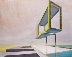 Nimius di Emanuel Schulze - Pittura ad olio di architettura e paesaggio