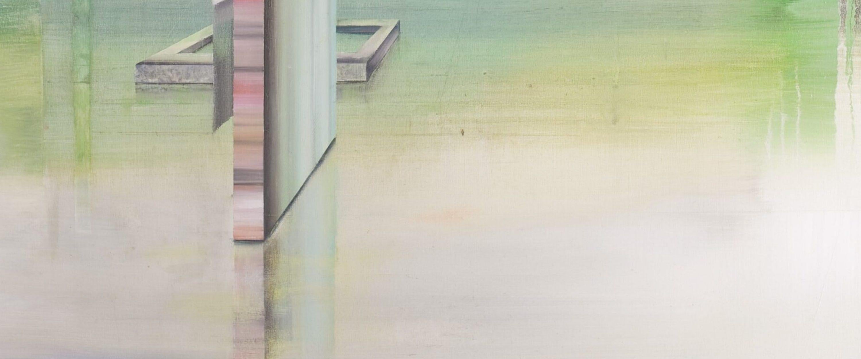 Stripes by Emanuel Schulze - Architecture and landscape oil painting, pastel For Sale 3