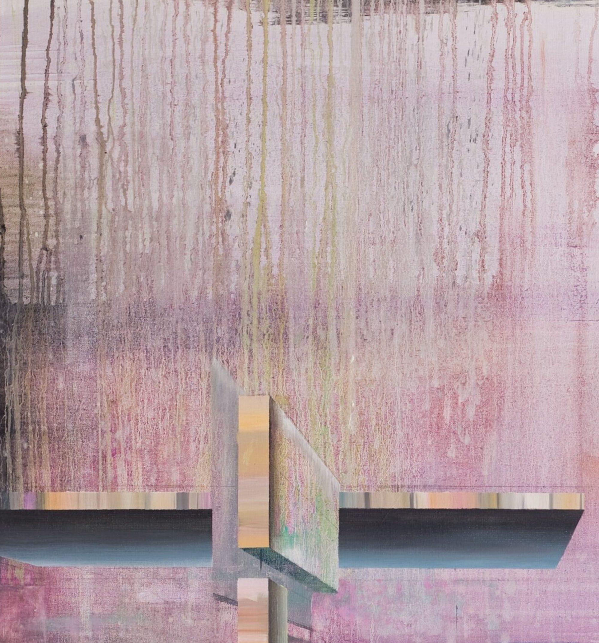 Stripes d'Emanuel Schulze - Architecture et peinture à l'huile de paysages, pastel en vente 4