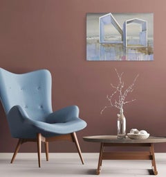 Two by Emanuel Schulze - Architecture and landscape painting, pastel colours