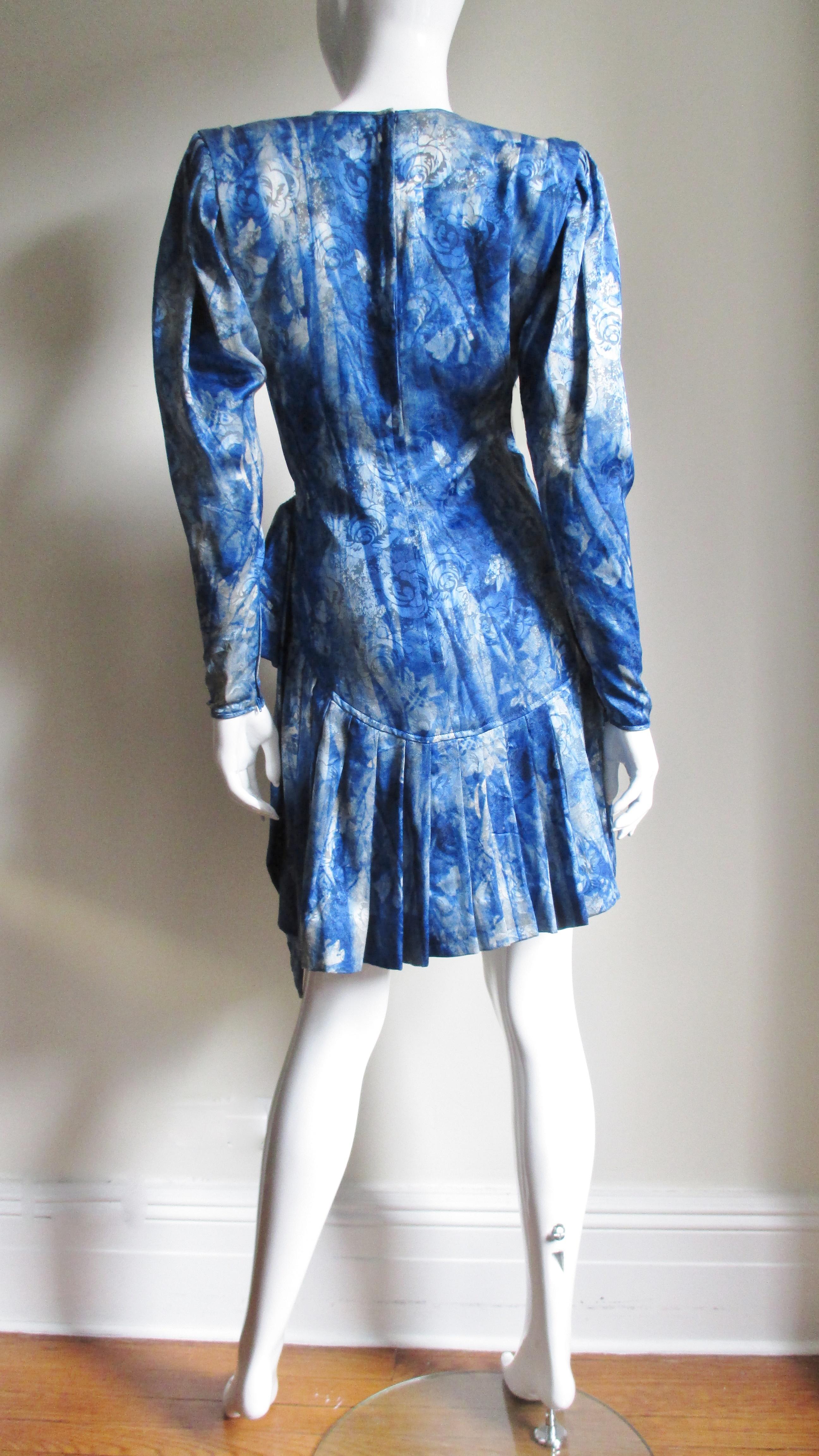 Emanuel Ungaro 1980s Wrap Silk Dress  For Sale 5