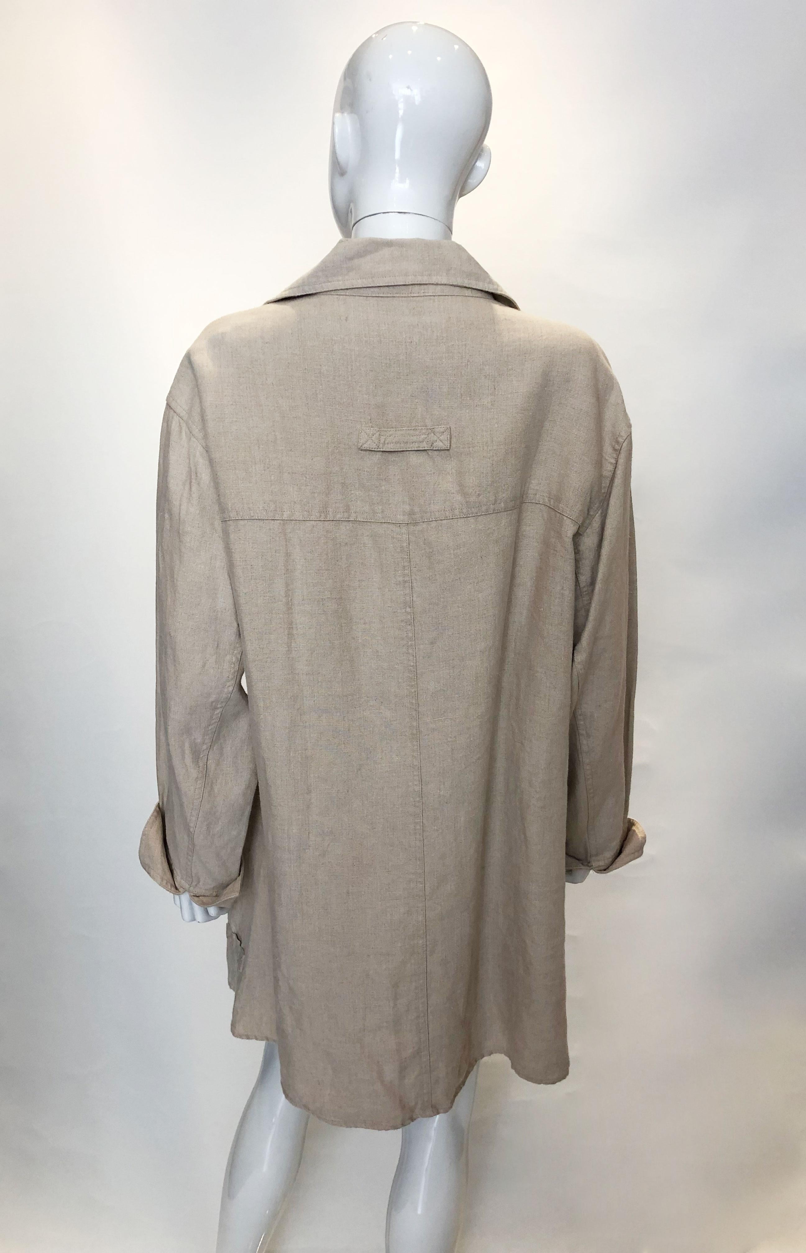 Emanuel Ungaro - Giacca di lino beige In condizioni discrete in vendita a London, GB