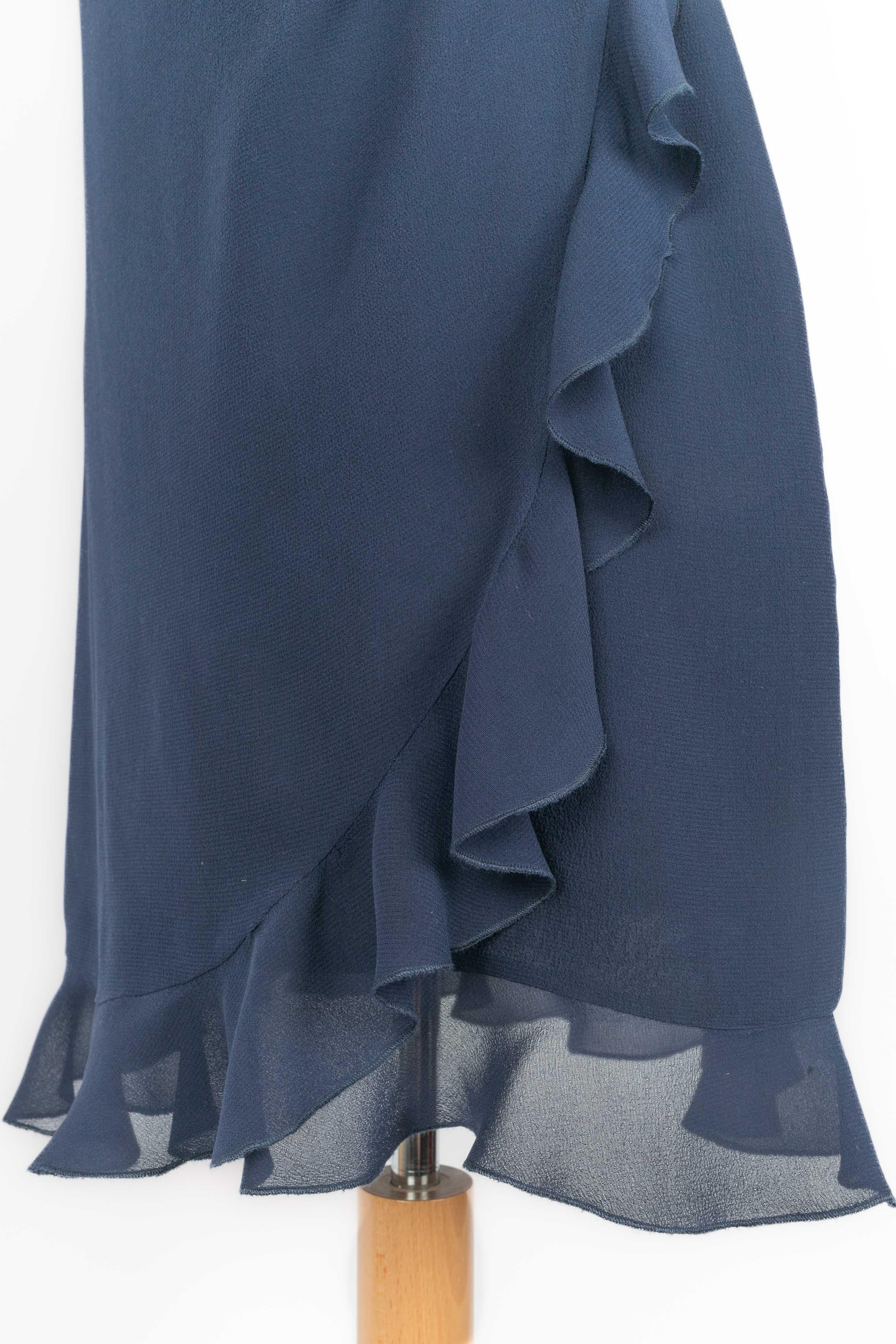 Vestido azul de Emanuel Ungaro en venta 4