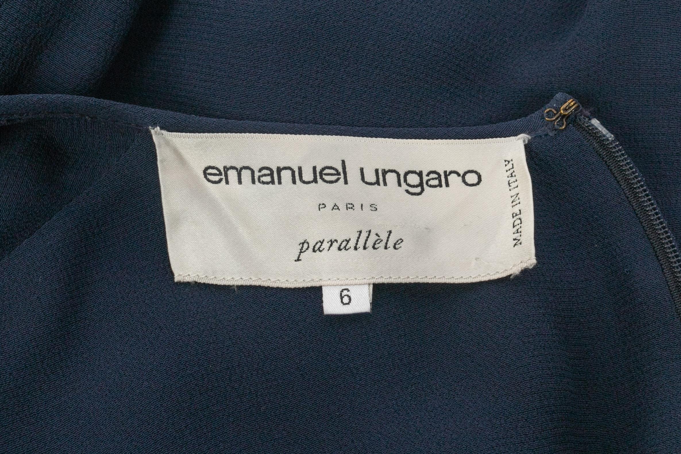 Vestido azul de Emanuel Ungaro en venta 5