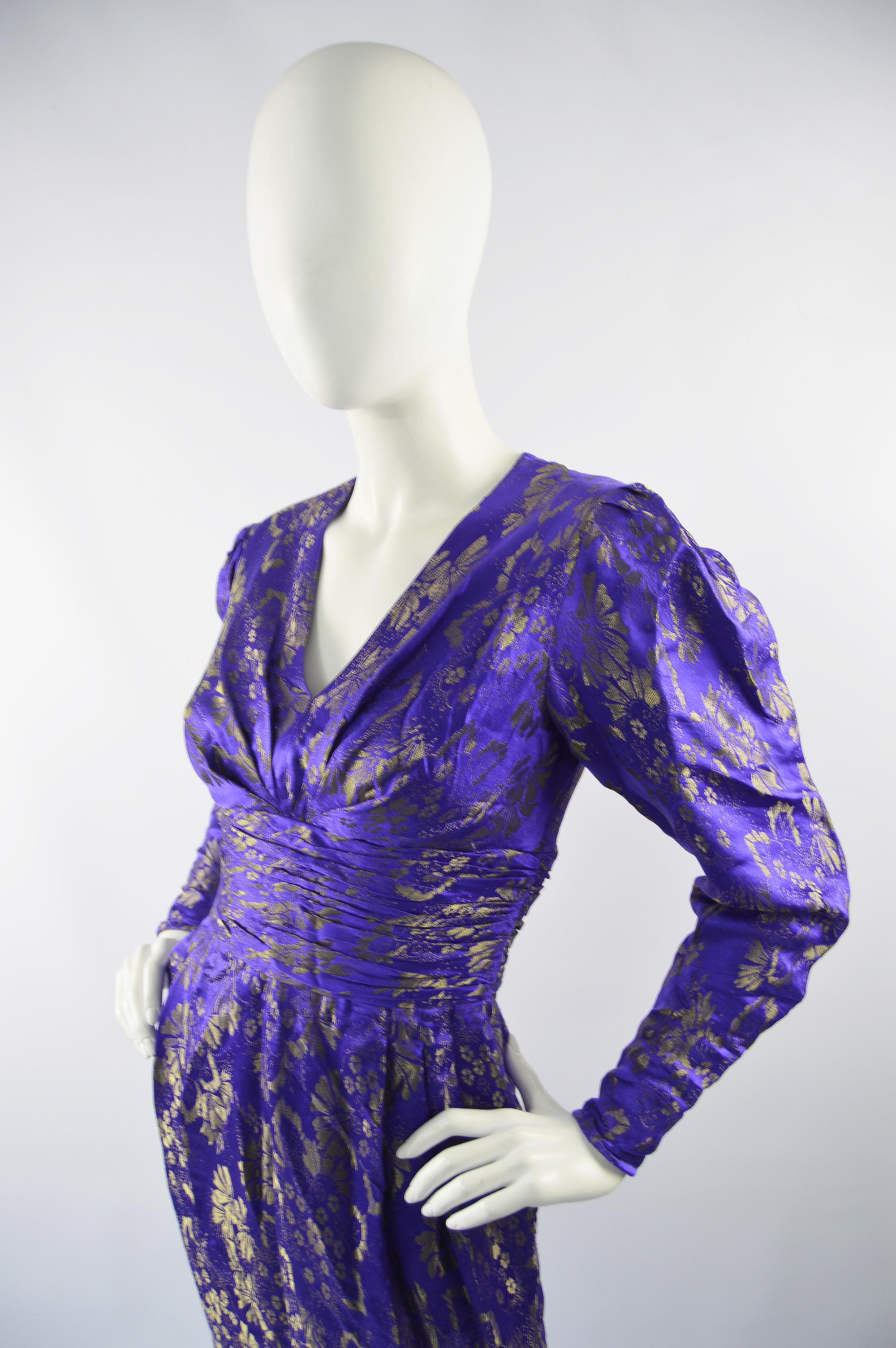 brocade silk dress