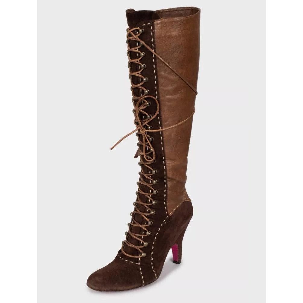 Emanuel Ungaro Botas de Ante de Piel Marrón - US 8 / EU 38 en Bueno estado para la venta en Krakow, PL