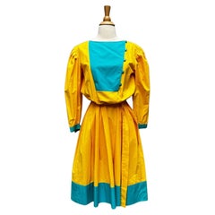 Vintage Emanuel Ungaro Color Block Dress