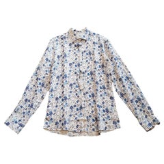Emanuel Ungaro Cotton Shirt with Floral Pattern in Multicolour