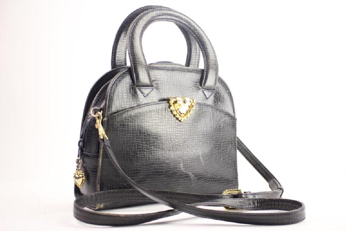 Emanuel Ungaro Crossbody 93mis104 Schwarze Umhängetasche im Zustand „Gut“ im Angebot in Dix hills, NY