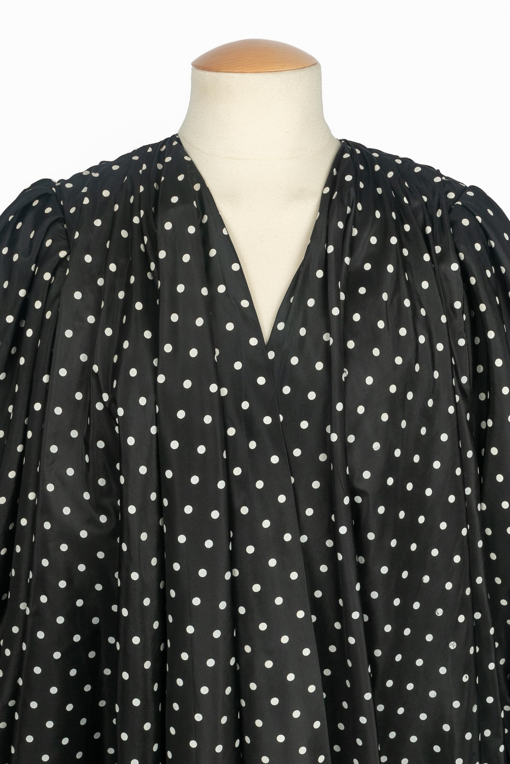 Nero Emanuel Ungaro abito cappotto Couture in vendita