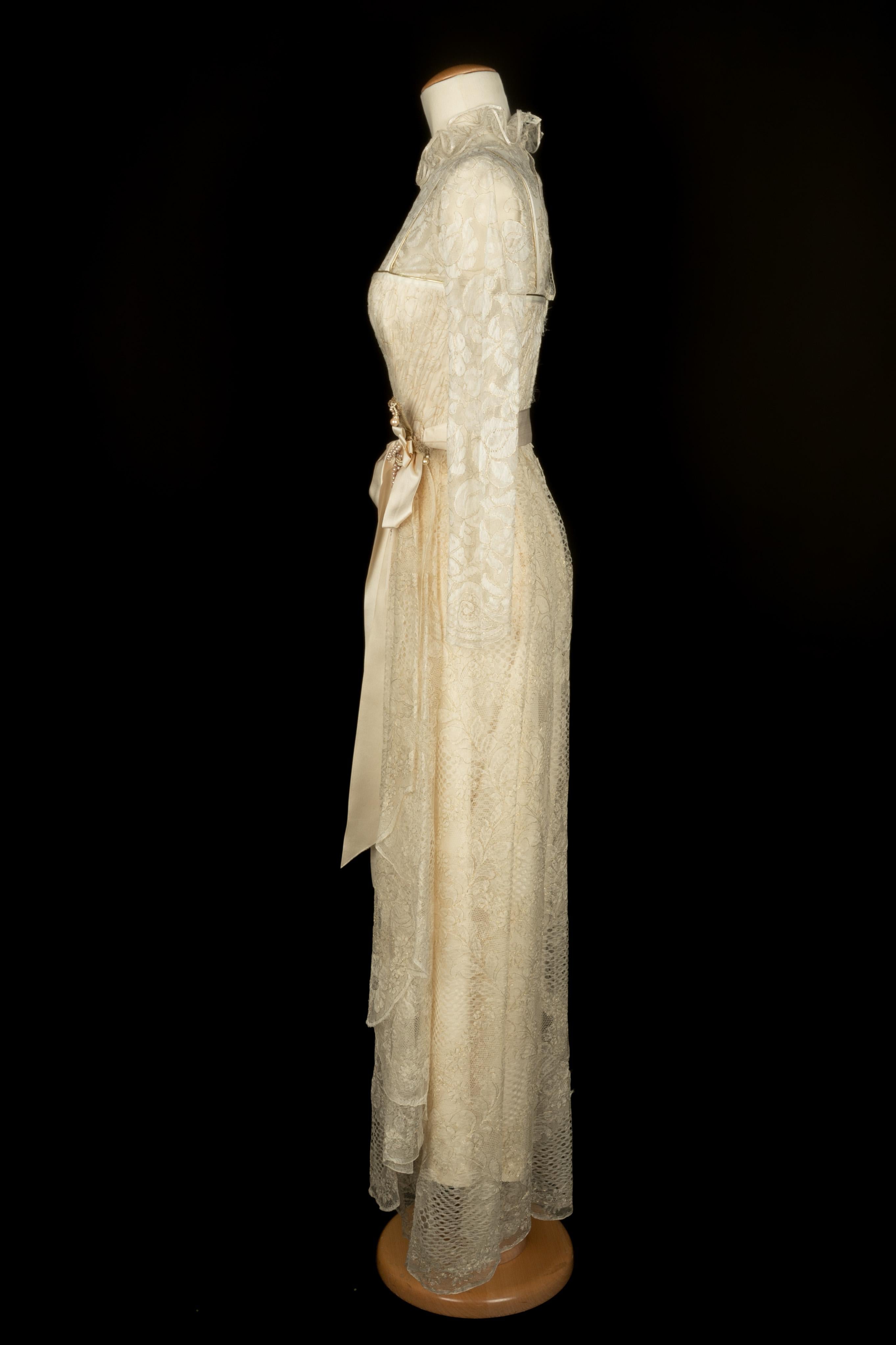 Robe Emanuel Ungaro Haute Couture Printemps 1980 en vente 3
