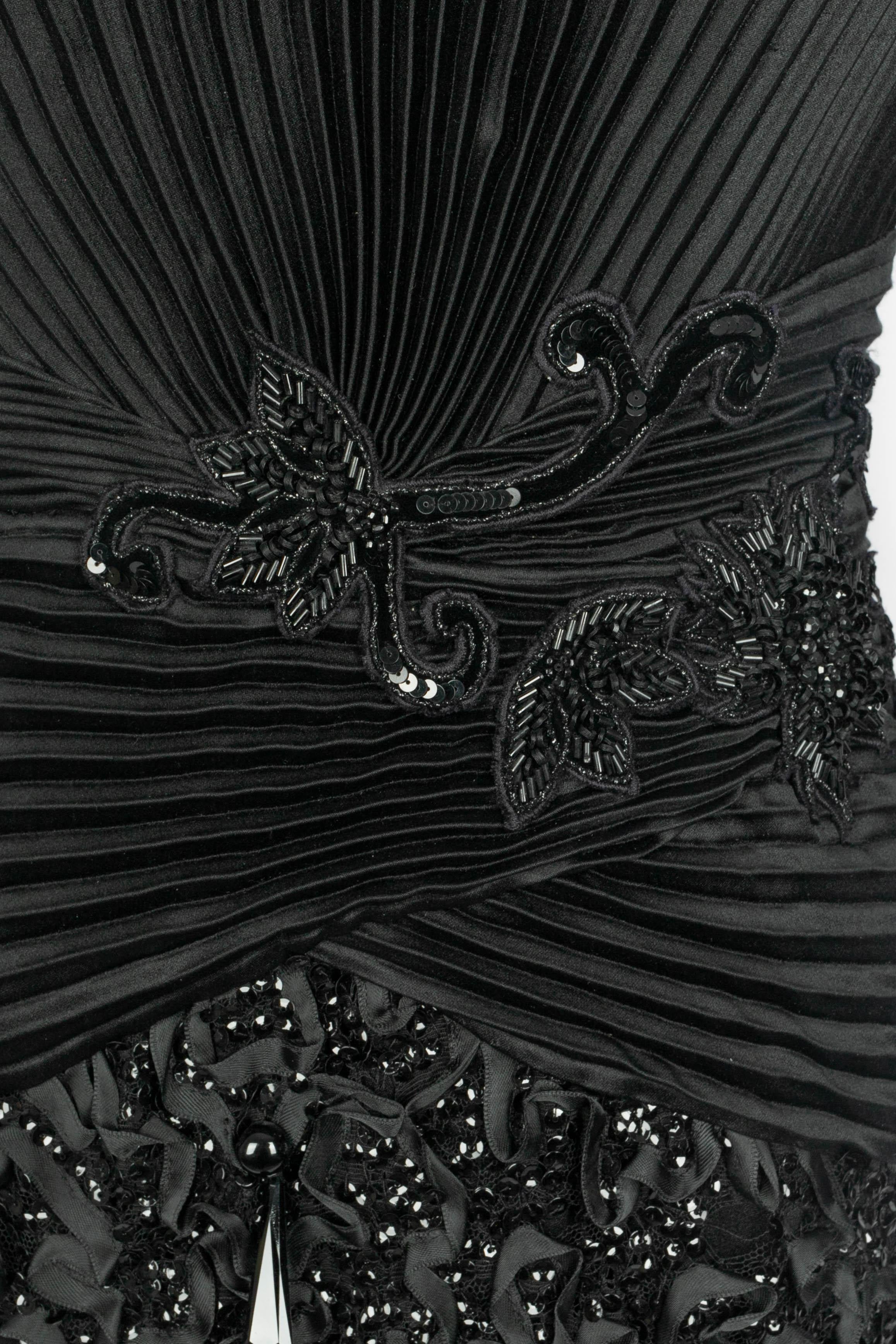 Robe Emanuel Ungaro Haute Couture Printemps-Eté 1993 Excellent état - En vente à SAINT-OUEN-SUR-SEINE, FR