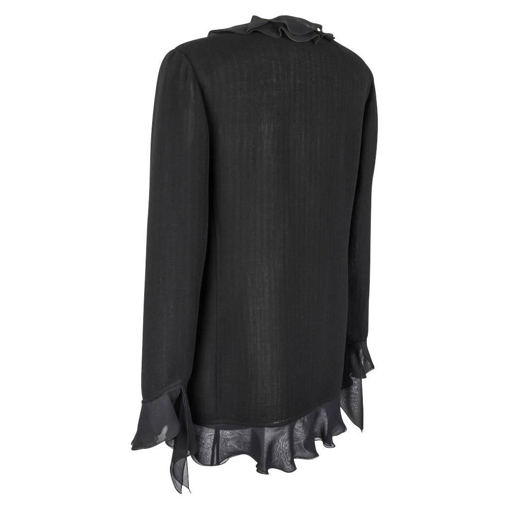 Emanuel Ungaro Evening Skirt Set Ruffle Trim Jacket 12  For Sale 10