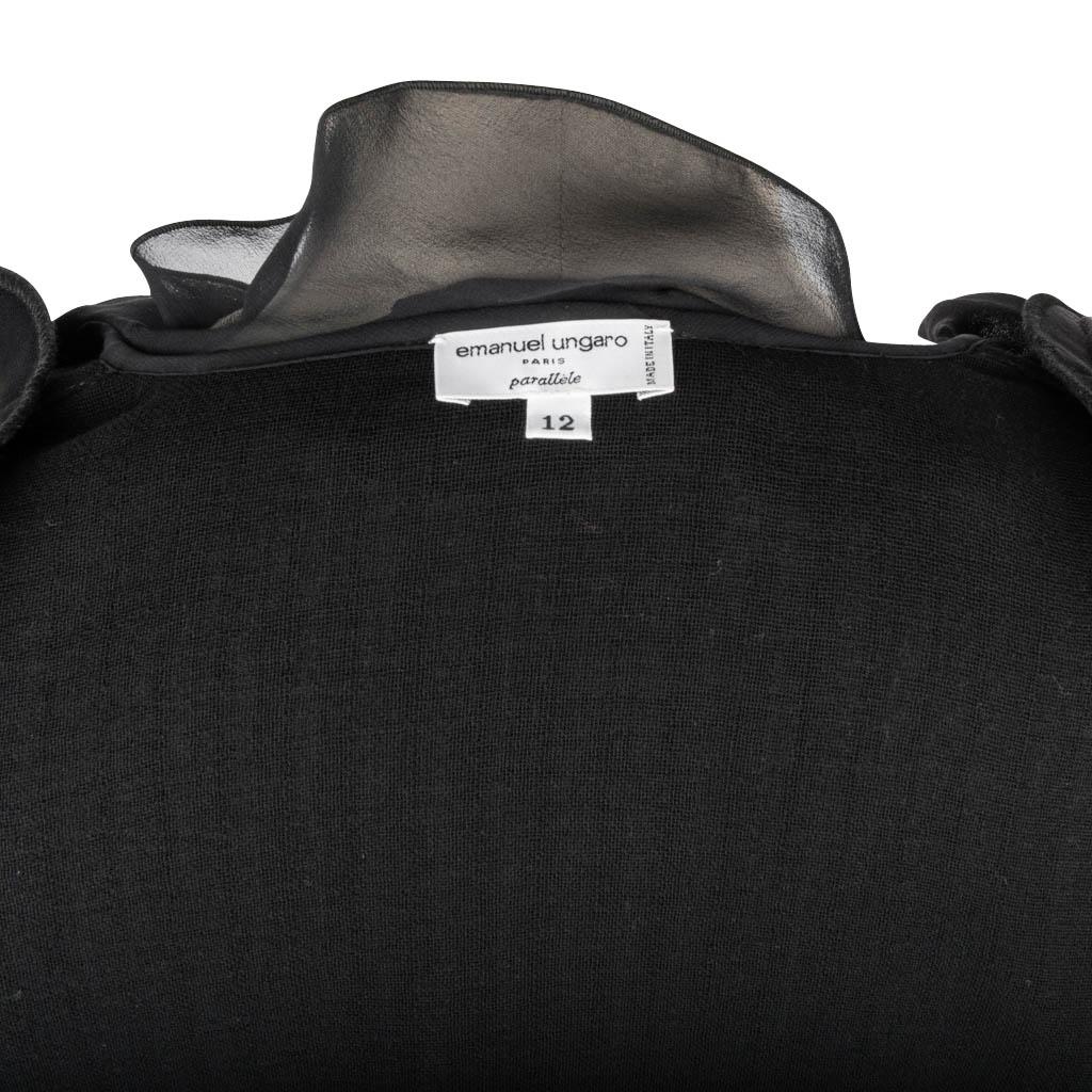 Emanuel Ungaro Evening Skirt Set Ruffle Trim Jacket 12  For Sale 11