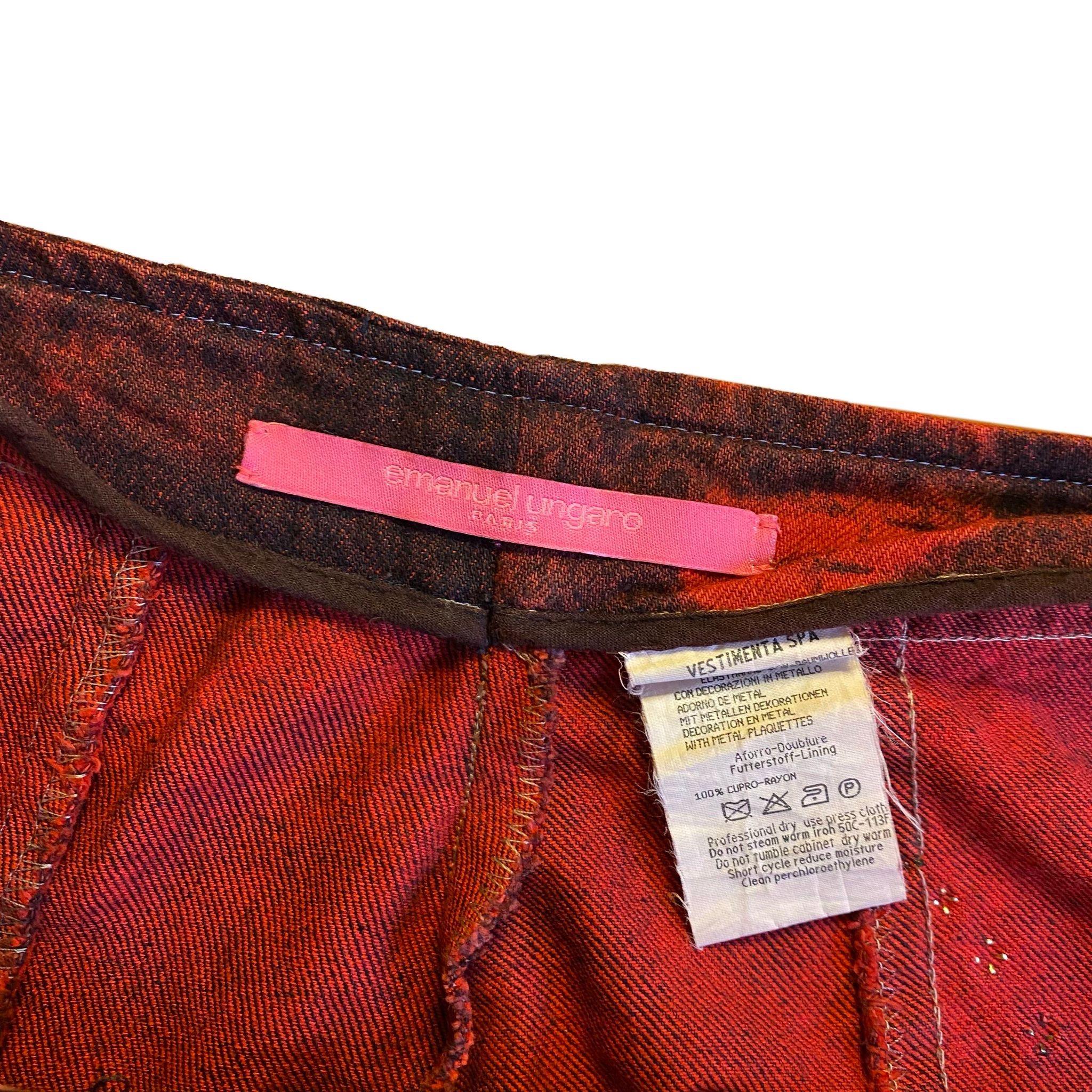 Emanuel Ungaro F/W 2000 Tie Dye Studded Jeans For Sale 1