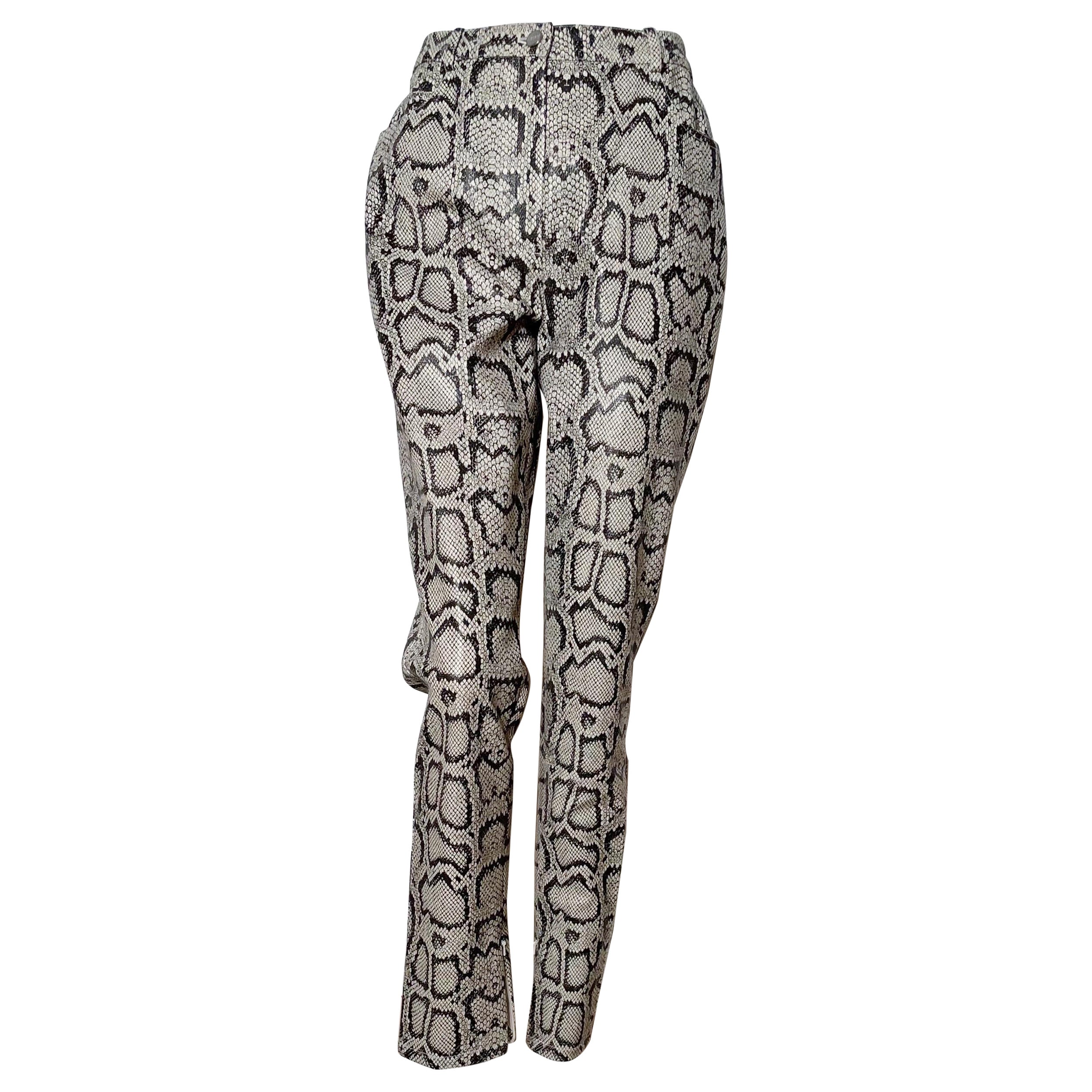 Emanuel Ungaro Hose aus Schlangenhaut