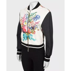 Emanuel Ungaro Floral Cotton Bomber Jacket - Size XS