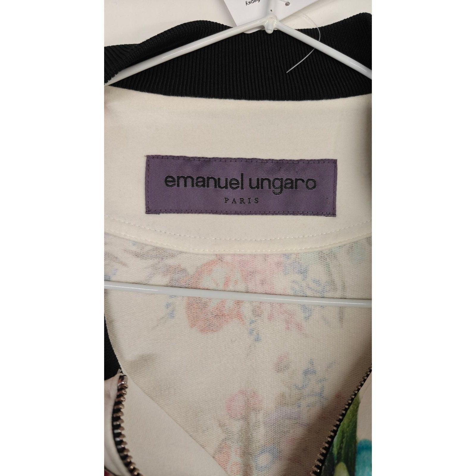 Bomber in cotone floreale di Emanuel Ungaro - Taglia XS in vendita 1