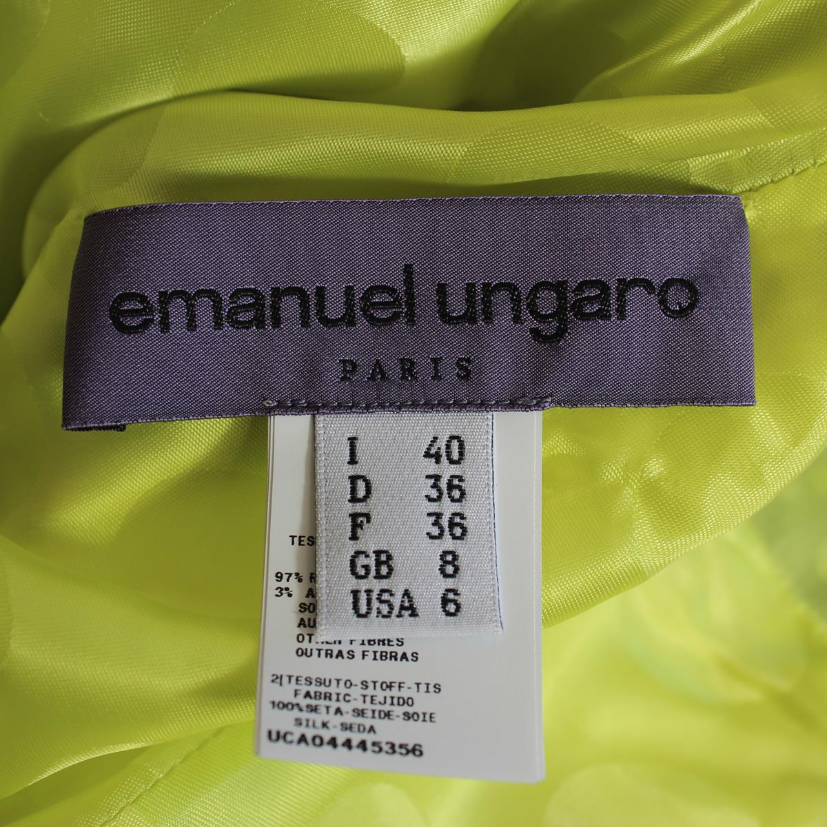Women's Emanuel Ungaro Floral Dress IT 40 For Sale