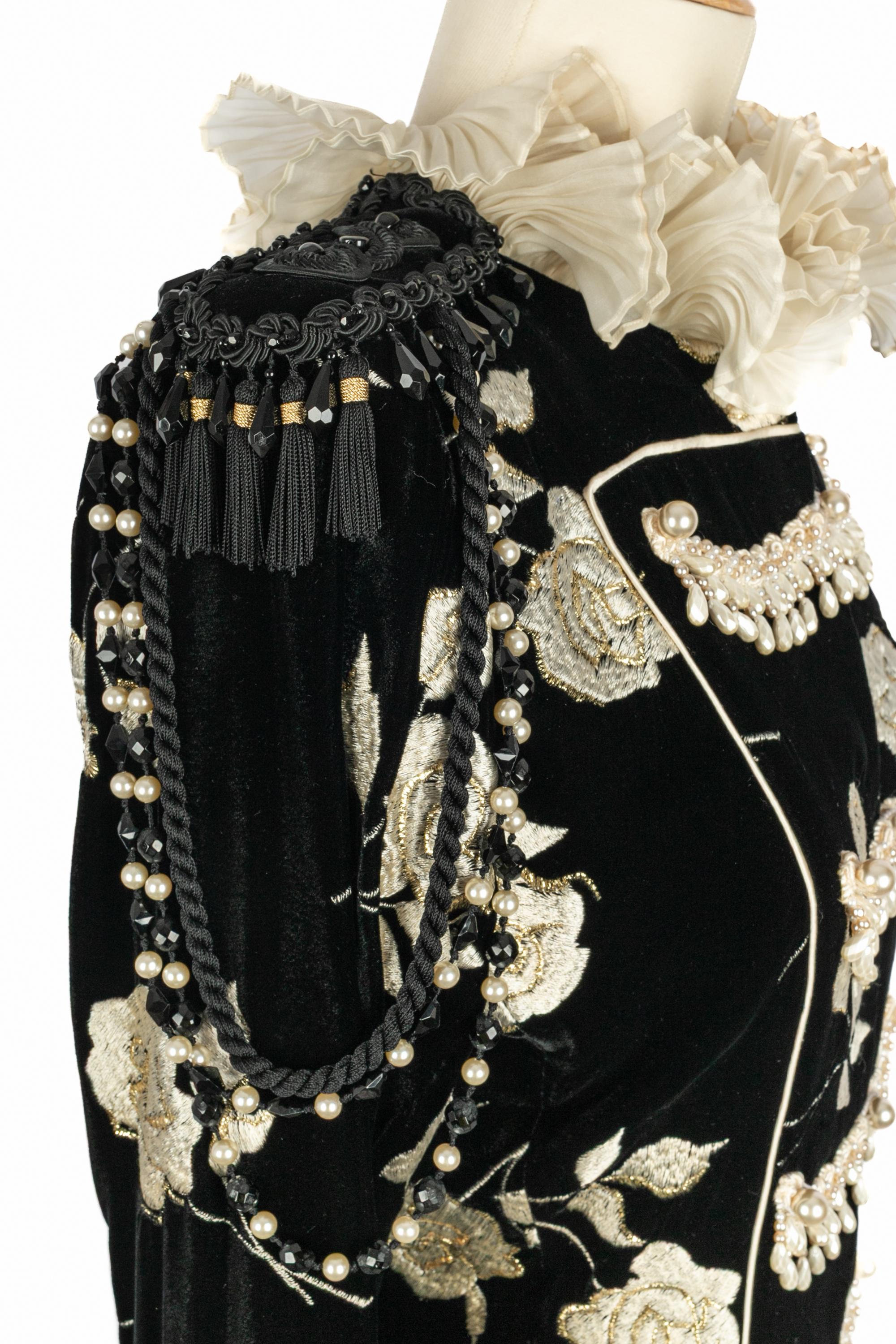 Emanuel Ungaro jacket Haute Couture Winter 1992 For Sale 2