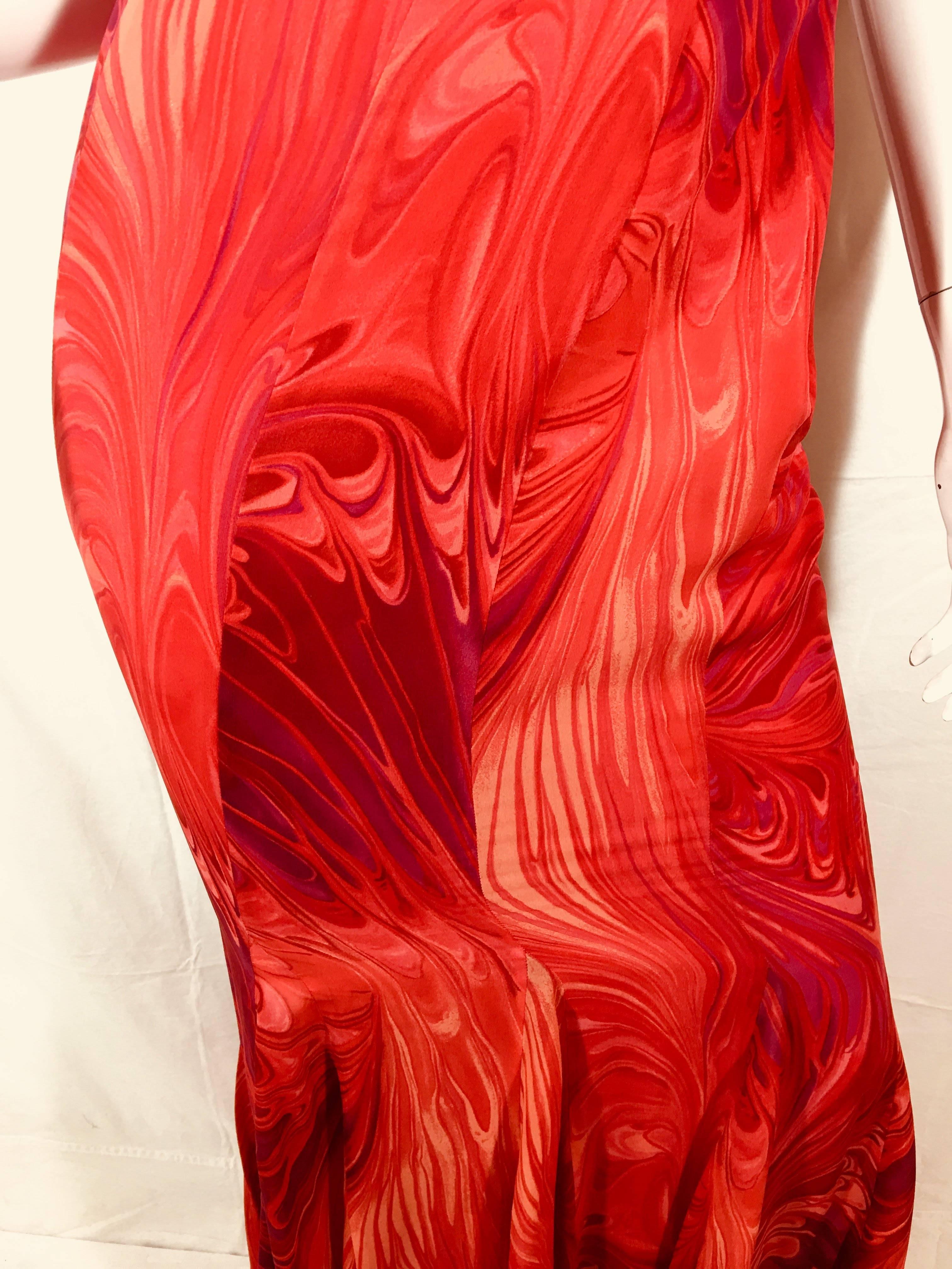 Red Emanuel Ungaro Maxi Dress