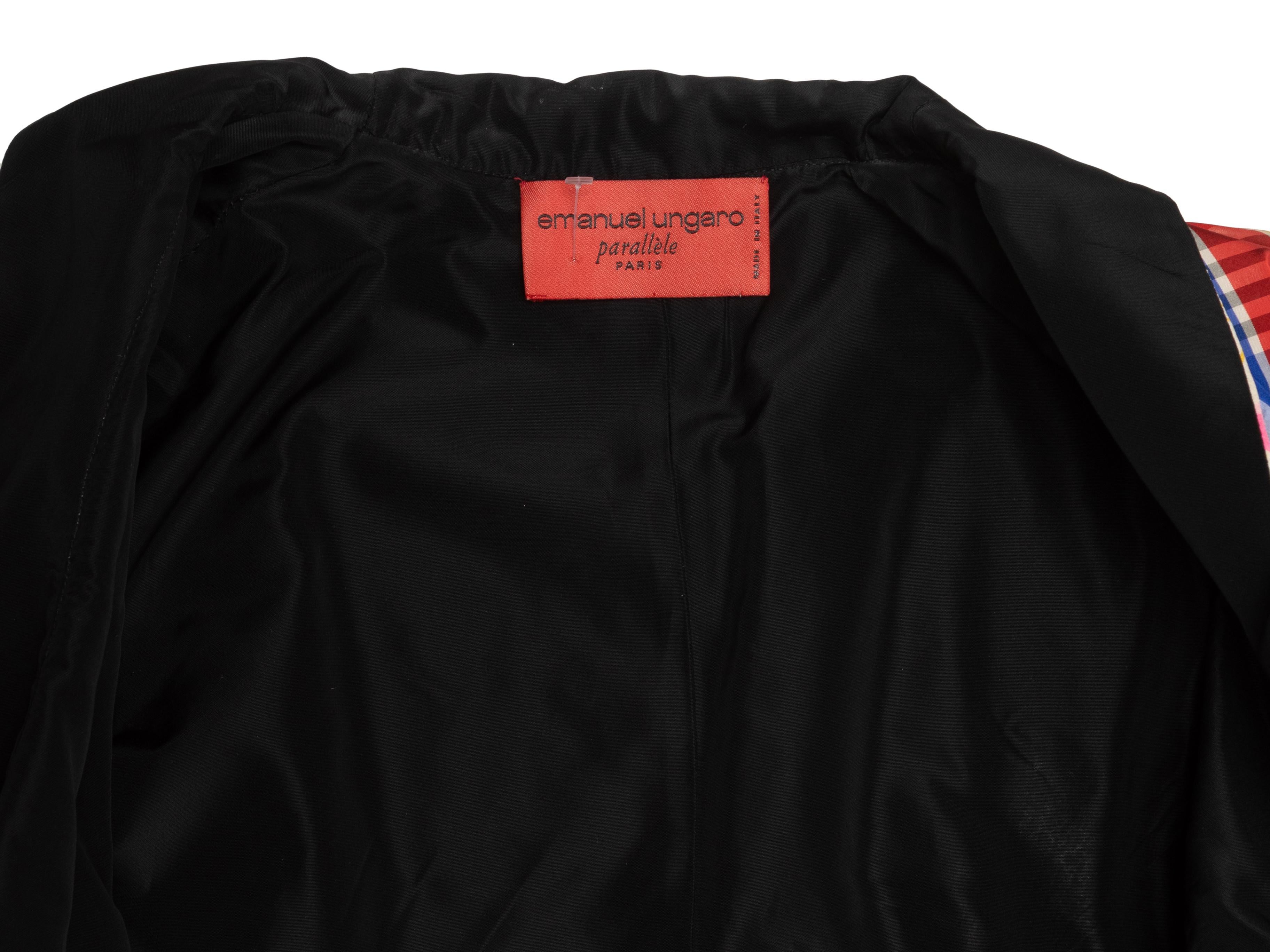 Women's or Men's Emanuel Ungaro Multicolor  Parallele Plaid Jacket For Sale