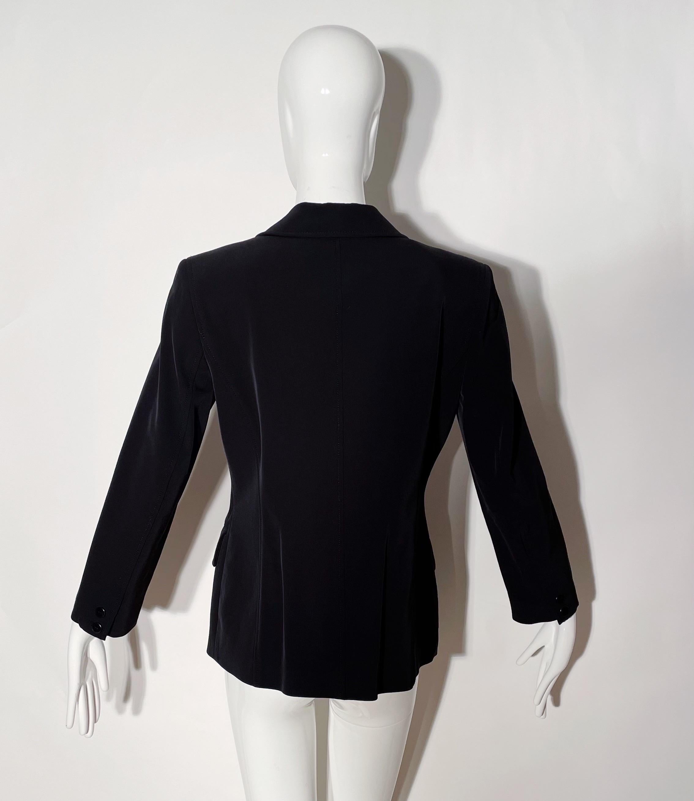 Emanuel Ungaro Neoprene Blazer In Excellent Condition For Sale In Los Angeles, CA