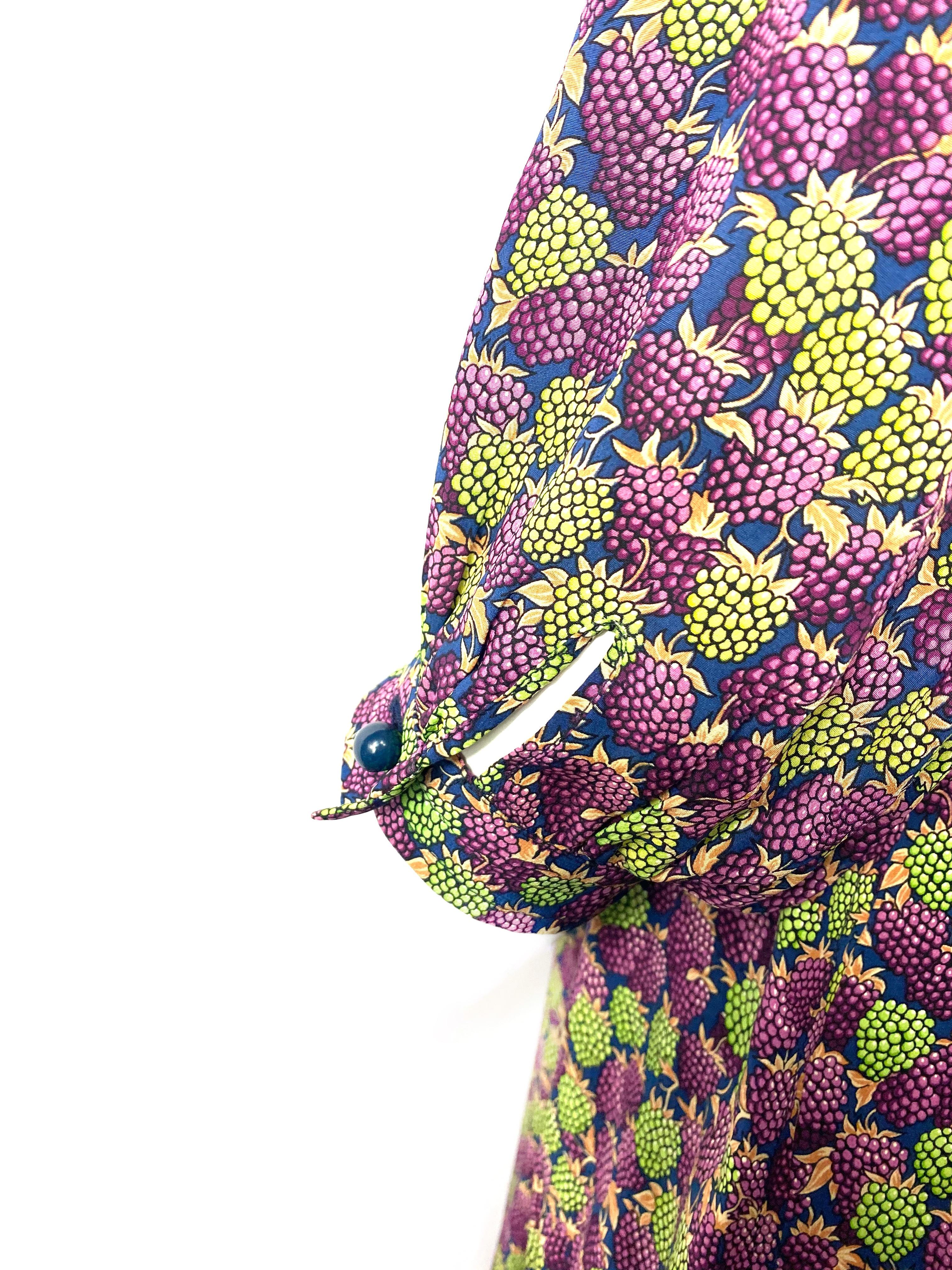 Emanuel Ungaro Parallele Paris Multi Color Raspberry Print Dress 1