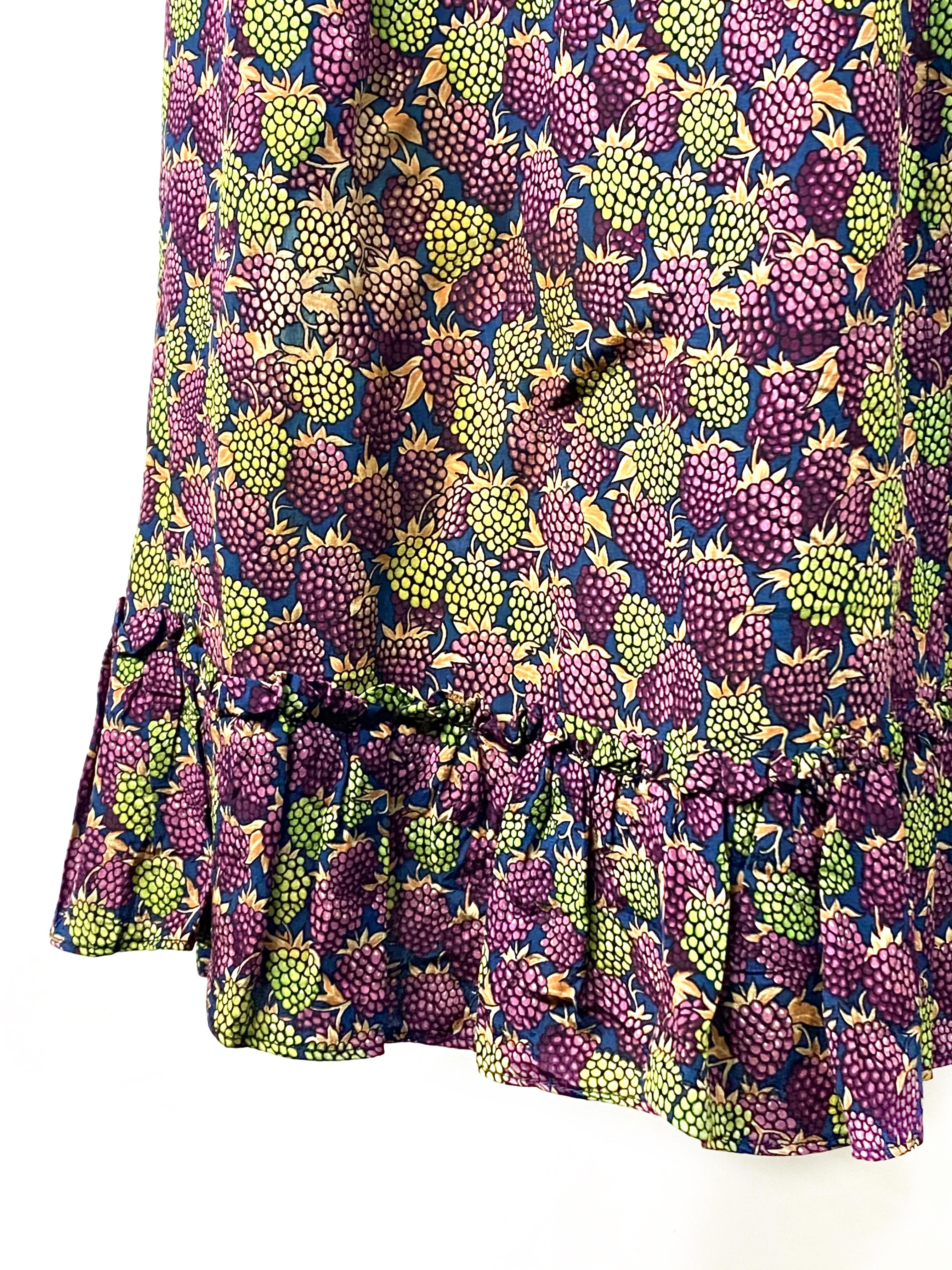 Emanuel Ungaro Parallele Paris Multi Color Raspberry Print Dress 3