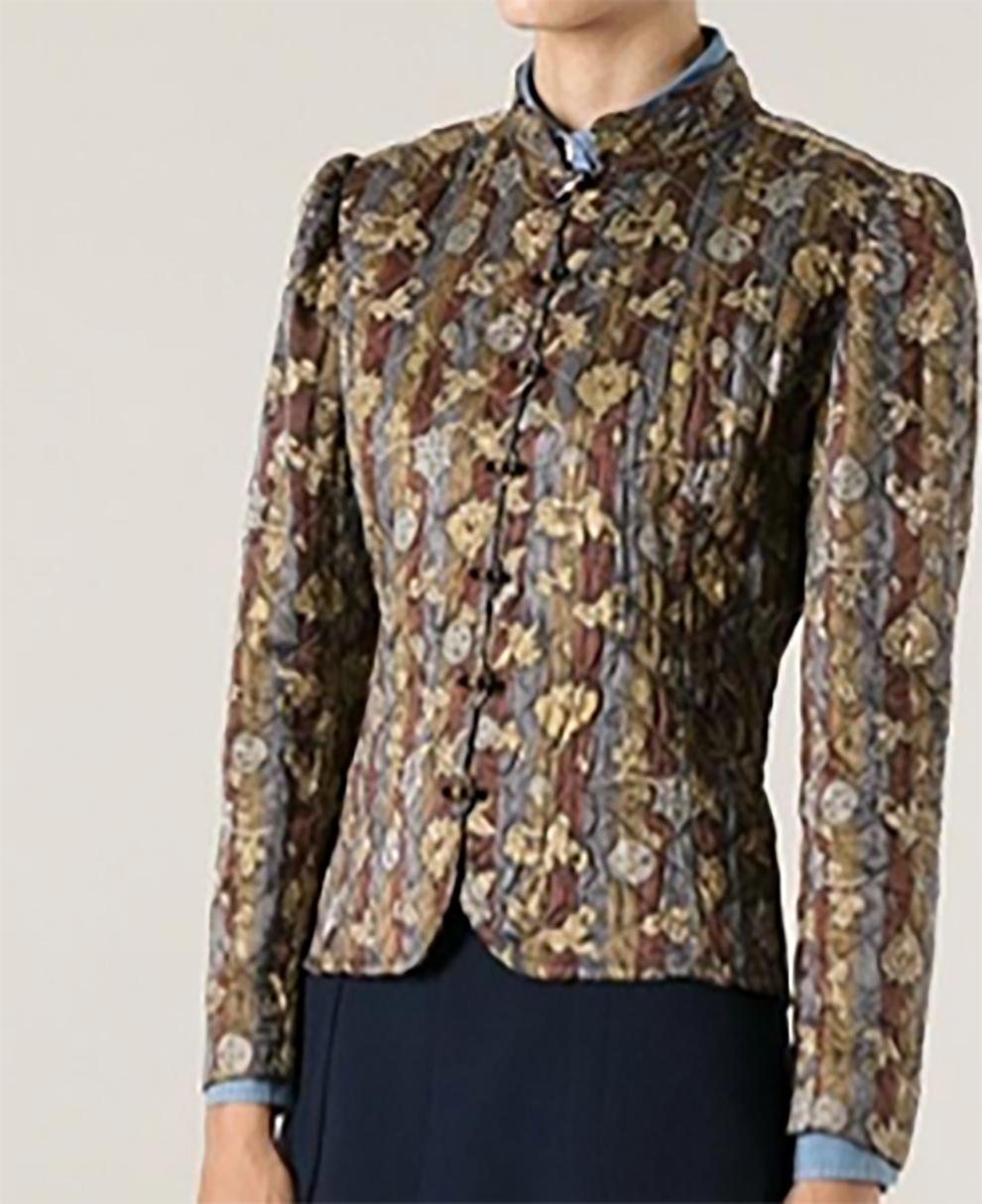 Brown Emanuel Ungaro Parallele Paris Silk Jacket