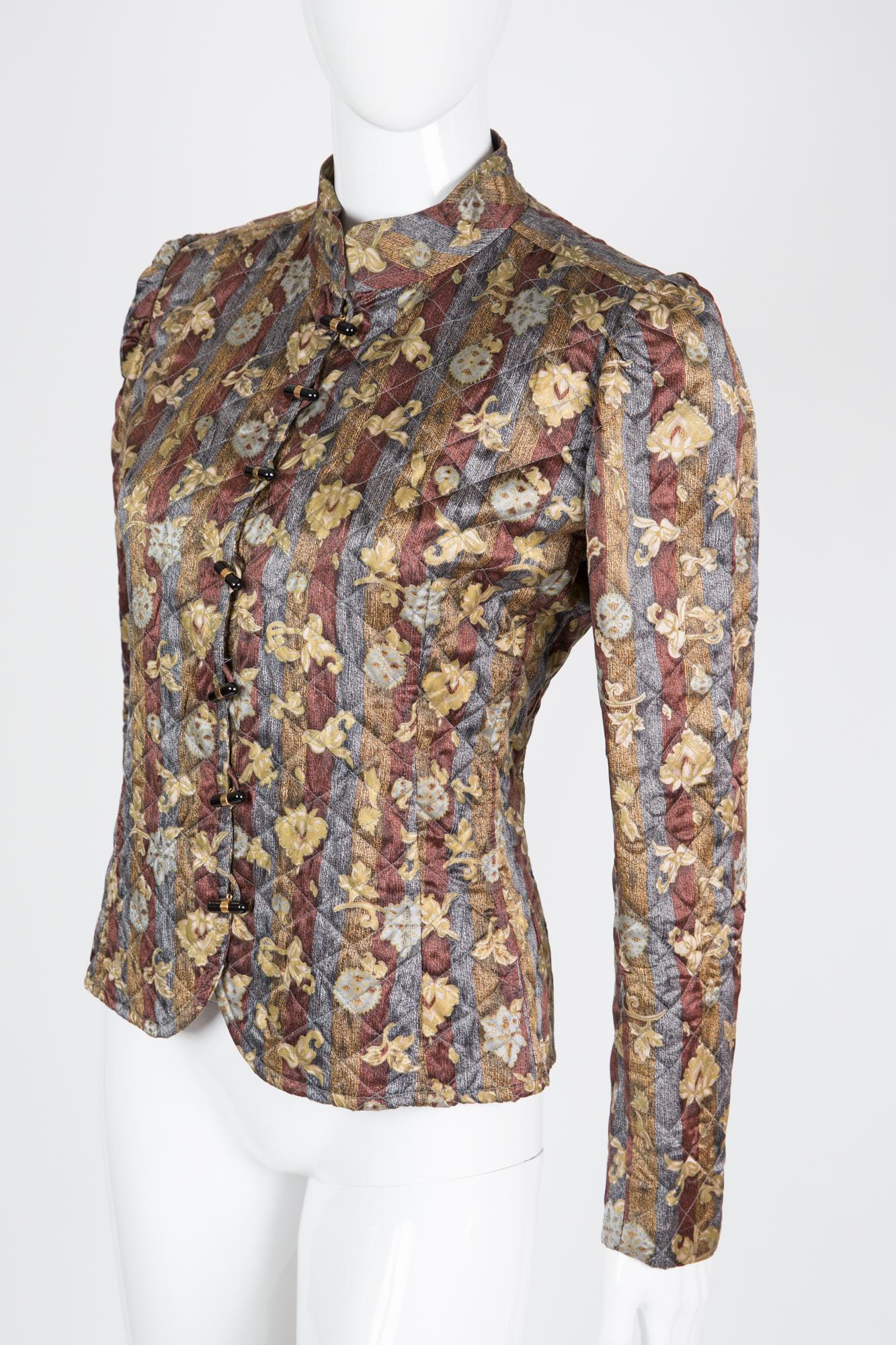Emanuel Ungaro Parallele Paris Silk Jacket For Sale at 1stDibs