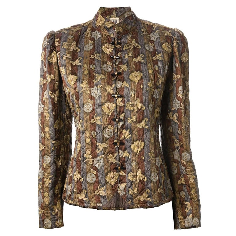 Emanuel Ungaro Parallele Paris Silk Jacket For Sale at 1stDibs