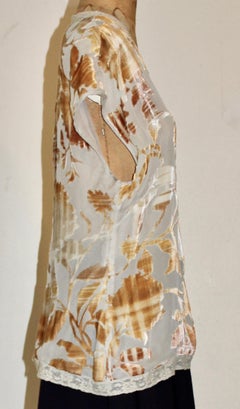 Emanuel Ungaro Paris Parallele Voided Velvet Blouse