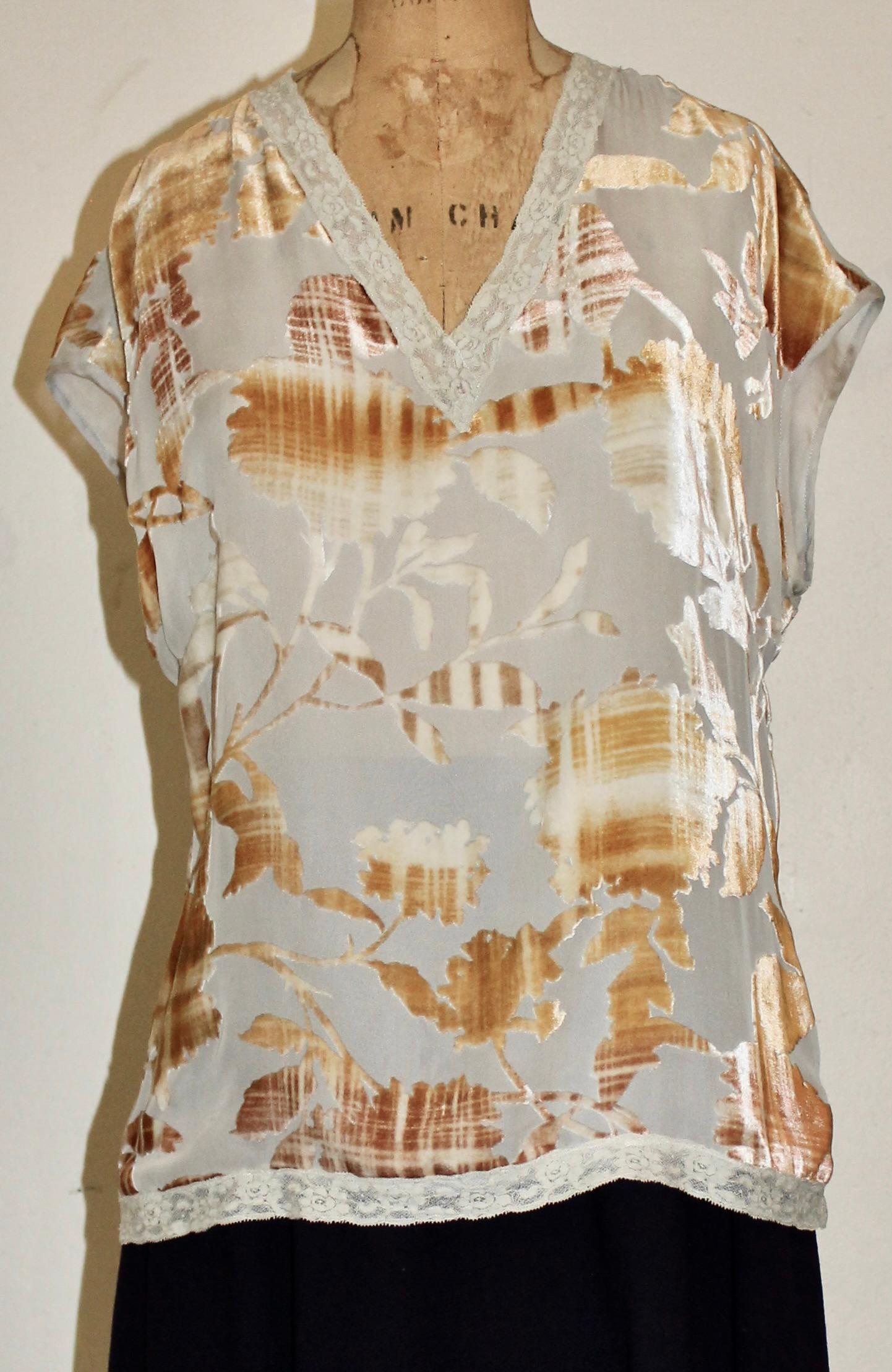 De las mujeres Emanuel Ungaro París Parallele Blusa de Terciopelo Vacía en venta