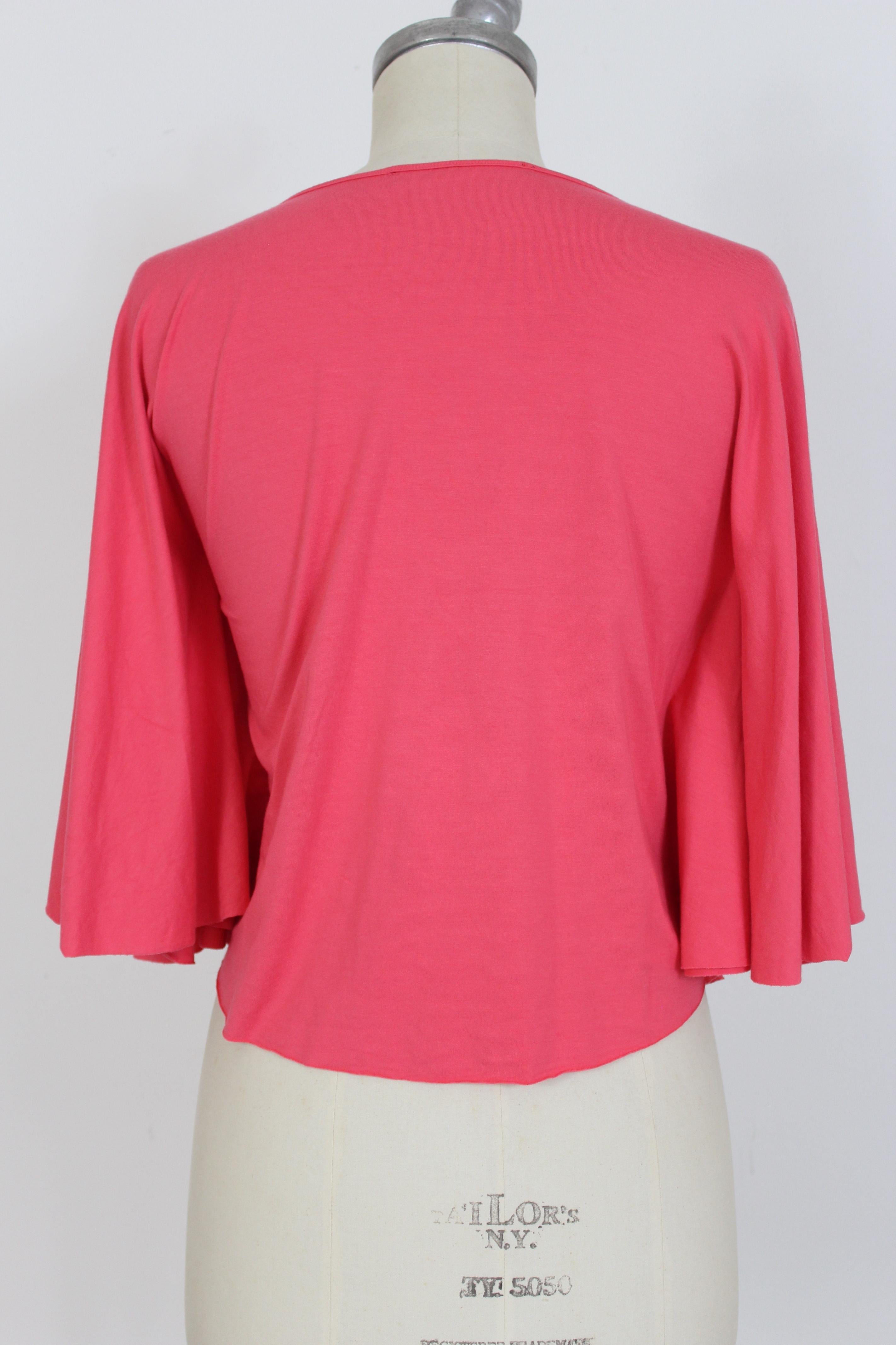 Emanuel Ungaro Pink Black Short Casual Shirt In Excellent Condition In Brindisi, Bt