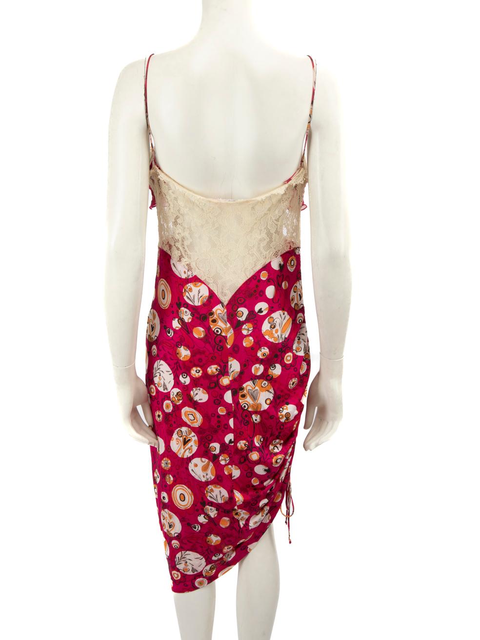 Rosa Emanuel Ungaro - Vestito midi a fantasia floreale rosa - taglia XL in vendita
