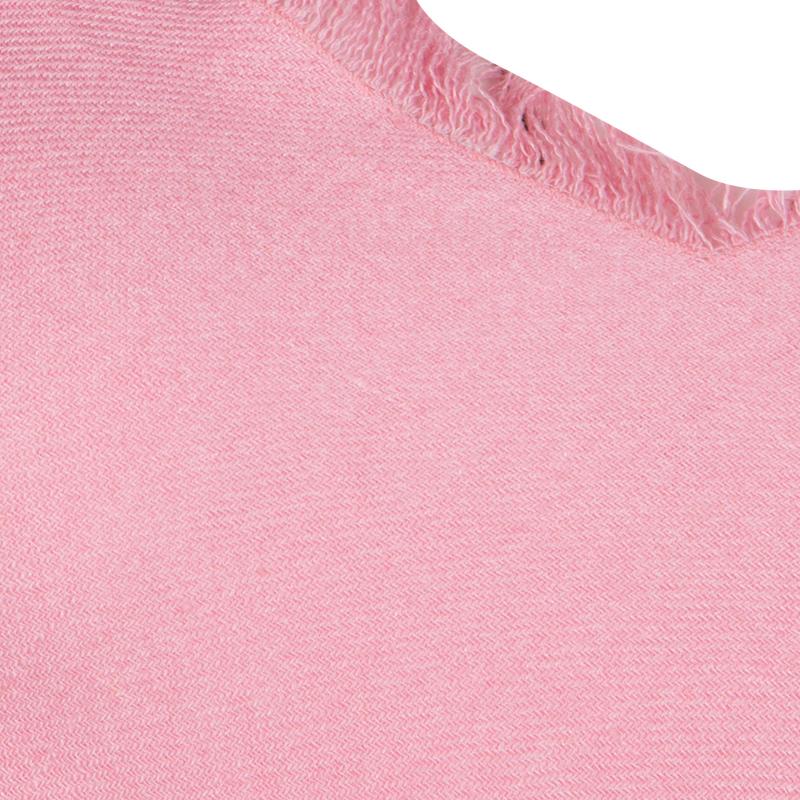 Women's Emanuel Ungaro Pink Linen Sleeveless Maxi Dress S