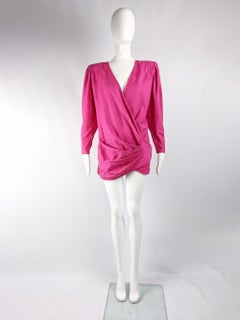 Emanuel Ungaro Pink Vintage Pleated Jacket, 1980s