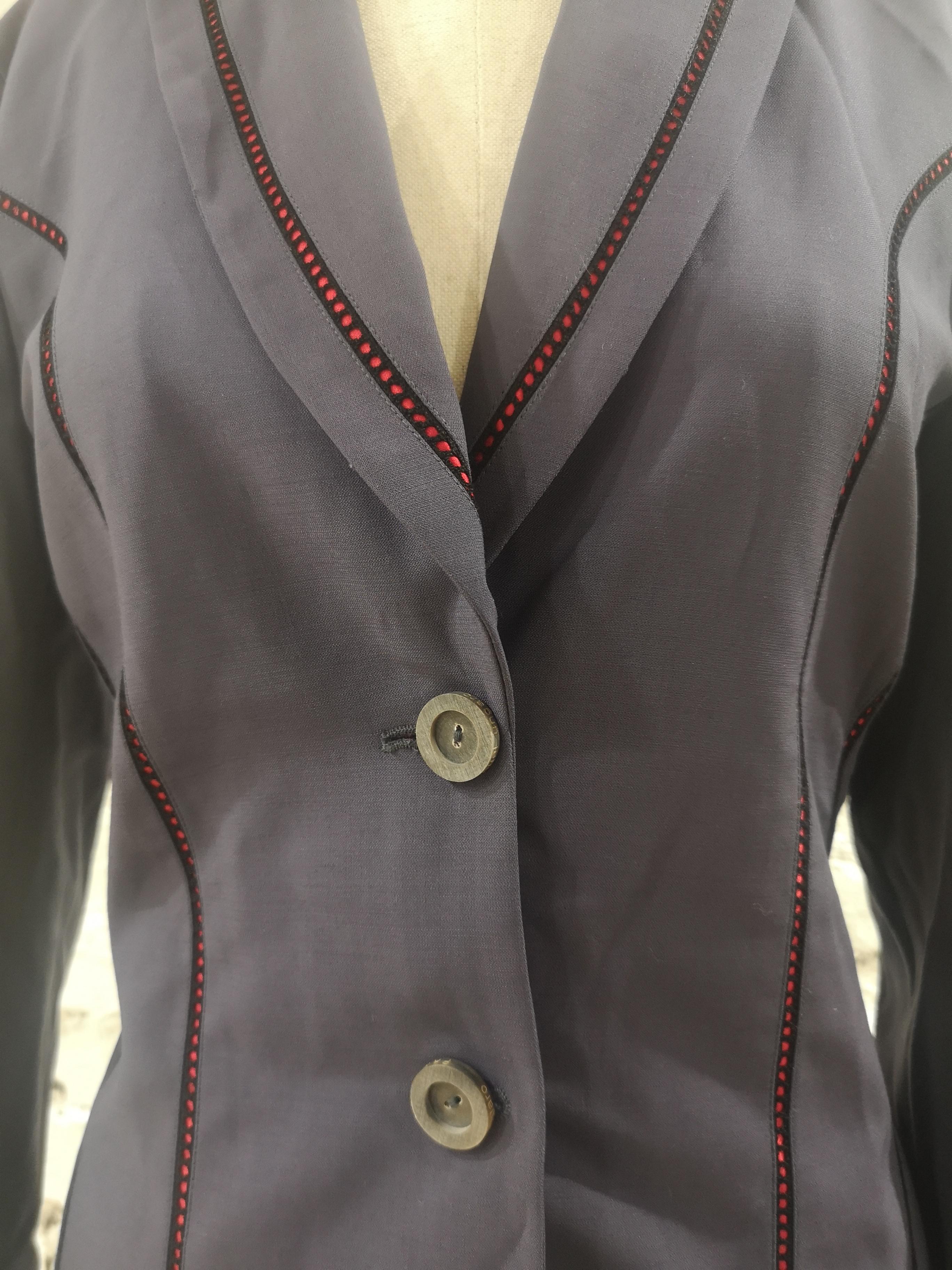 Emanuel Ungaro purple red jacket - blazer In Excellent Condition For Sale In Capri, IT