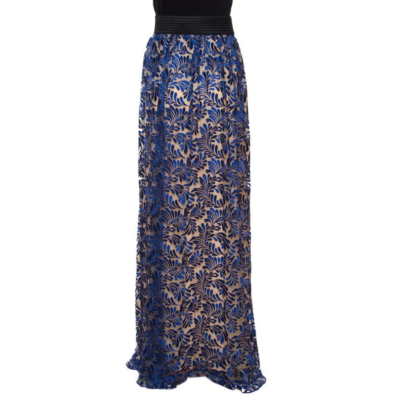 royal blue maxi skirt