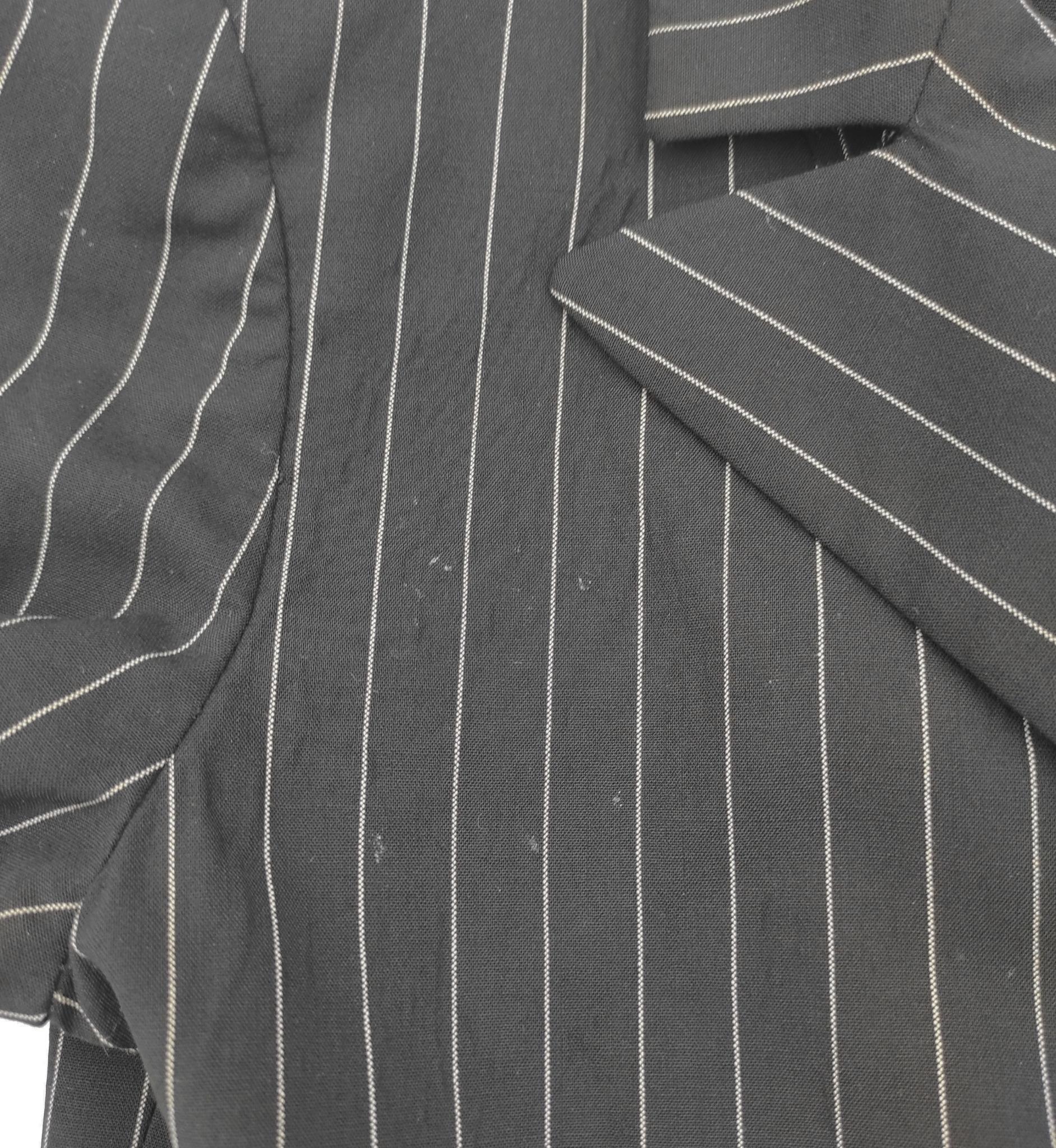 Emanuel Ungaro: blazer a righe con maniche increspate in vendita 4