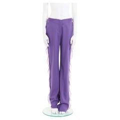 Emanuel Ungaro S/S 2001 Purple Silk Chiffon Pants