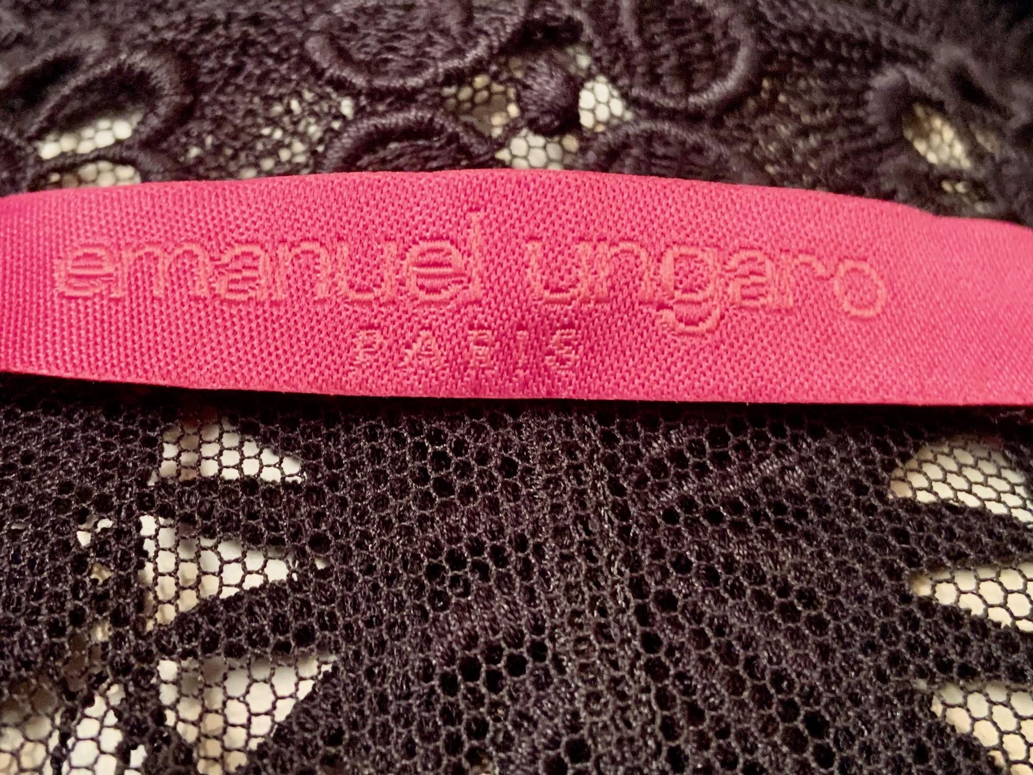 Emanuel Ungaro Schwarzer Spitzenrock mit optionalem schwarzem Seiden-Camisole im Angebot 9