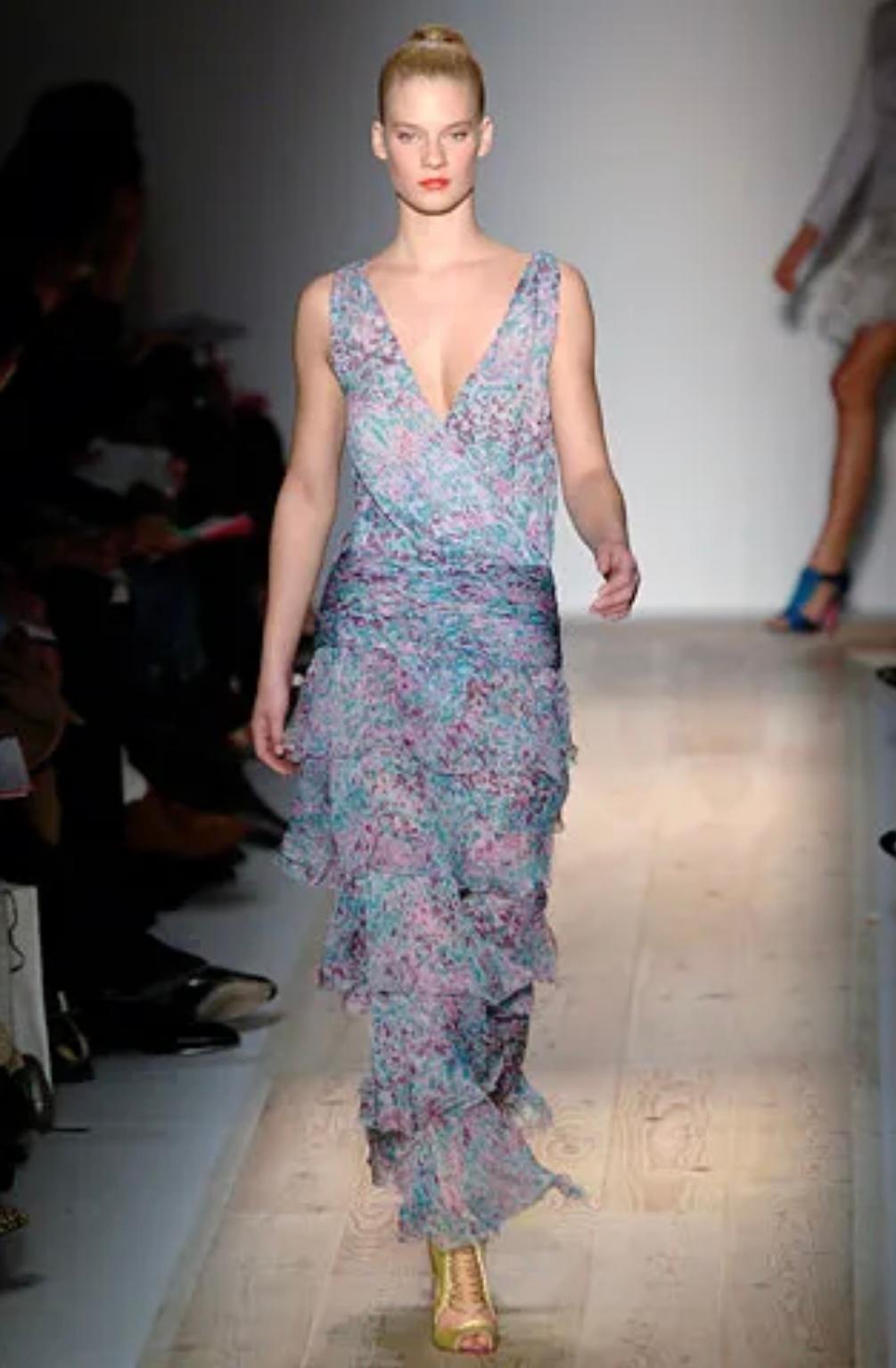 Emanuel Ungaro - Set da sera 3 pezzi in chiffon di seta e lurex oro con taglio sbieco, SS2006 in vendita 15