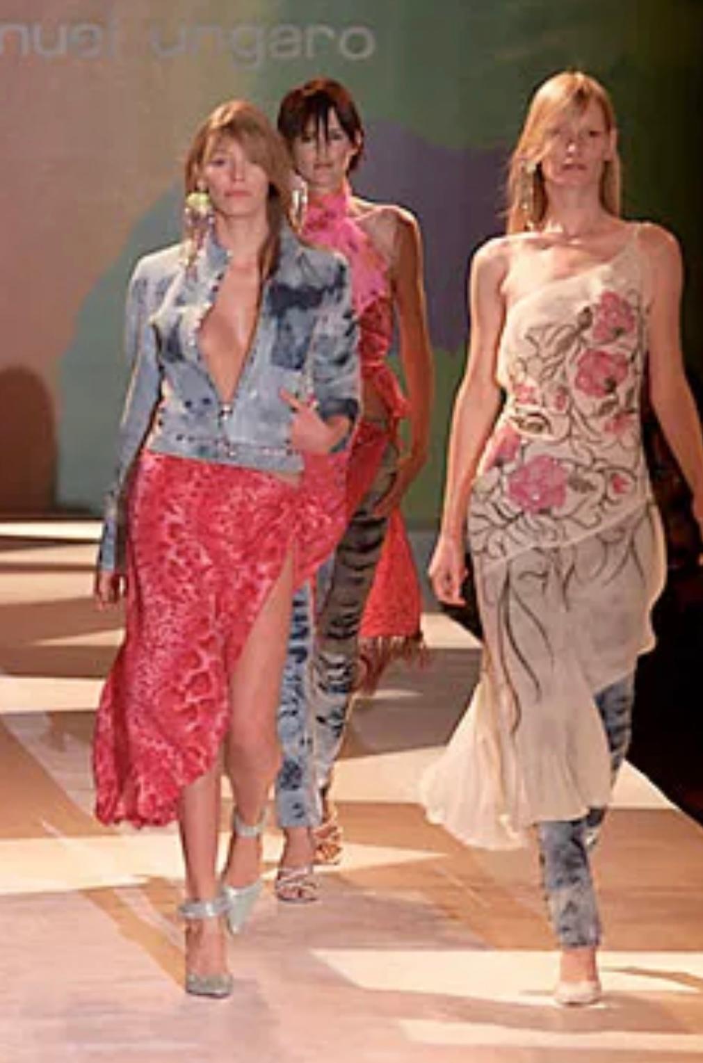 Documented Emanuel Ungaro Silk Leopard Print Wrap Dress, Spring-Summer 2000 For Sale 7