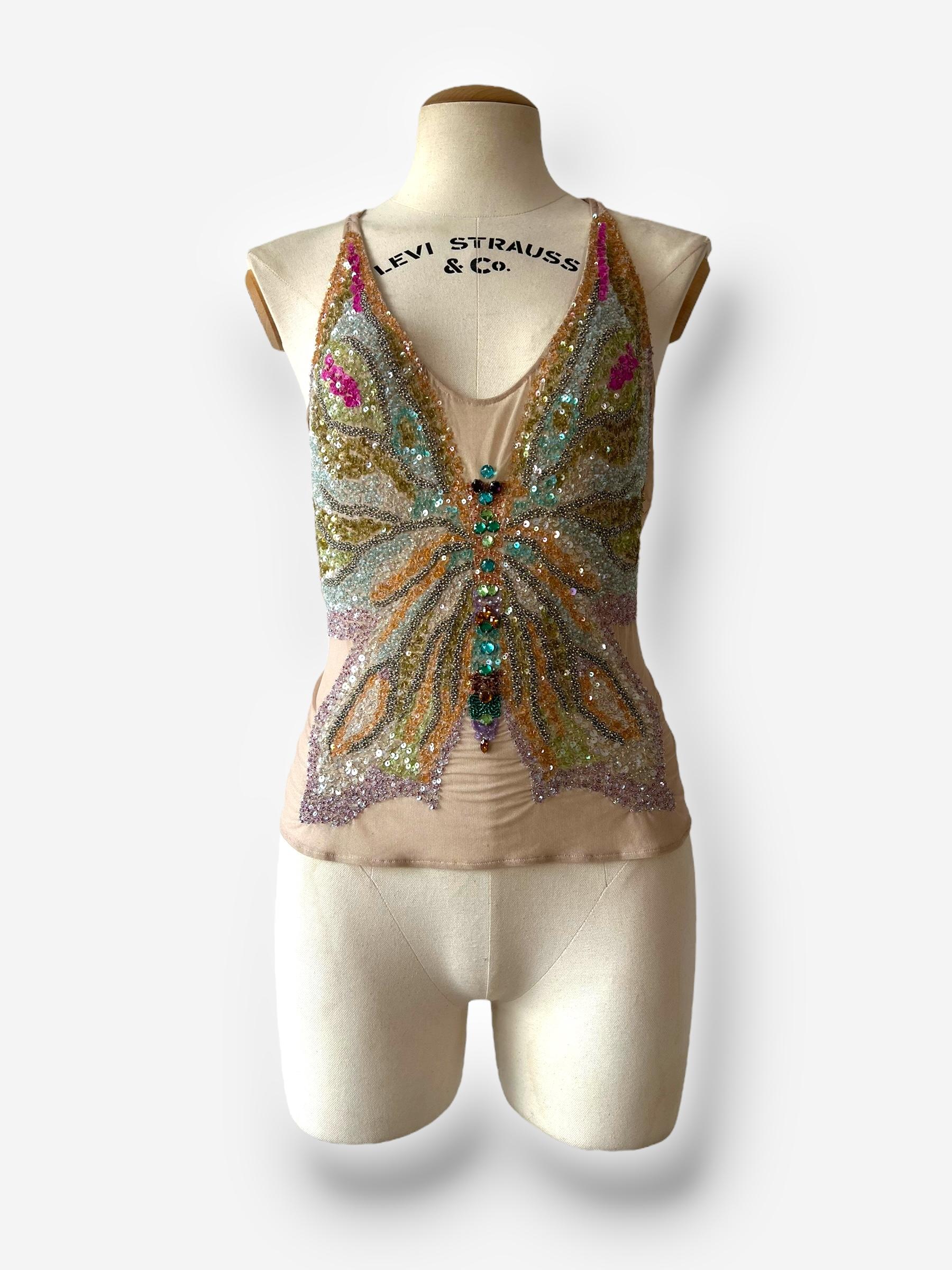 Top Mariposa Emanuel Ungaro Primavera/Verano 2000 en venta