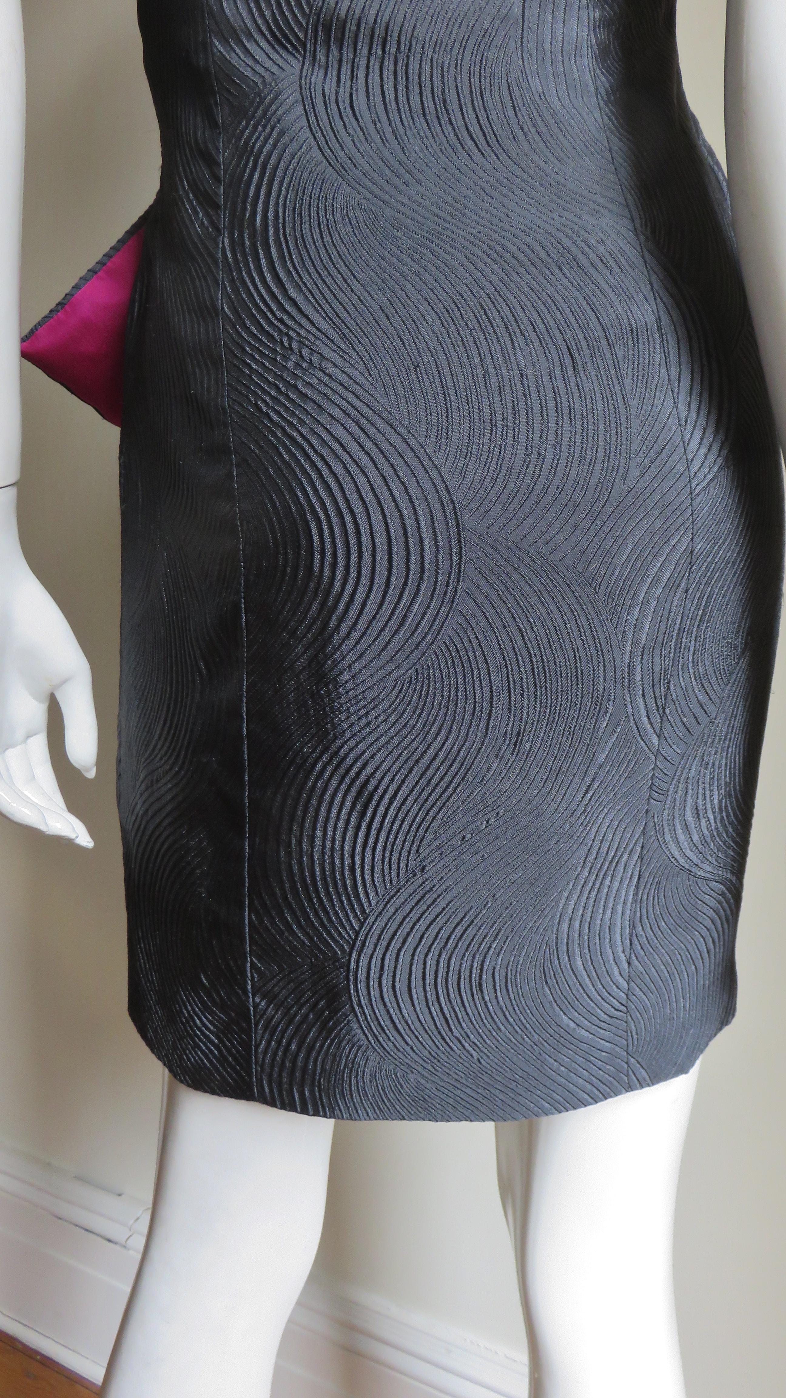 Emanuel Ungaro Vestido sin tirantes en bloques de color en venta 7