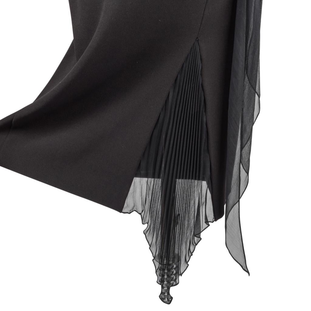 Emanuel Ungaro Stunning Black Dress Jacket Pant Three Piece Evening Set New  8 7
