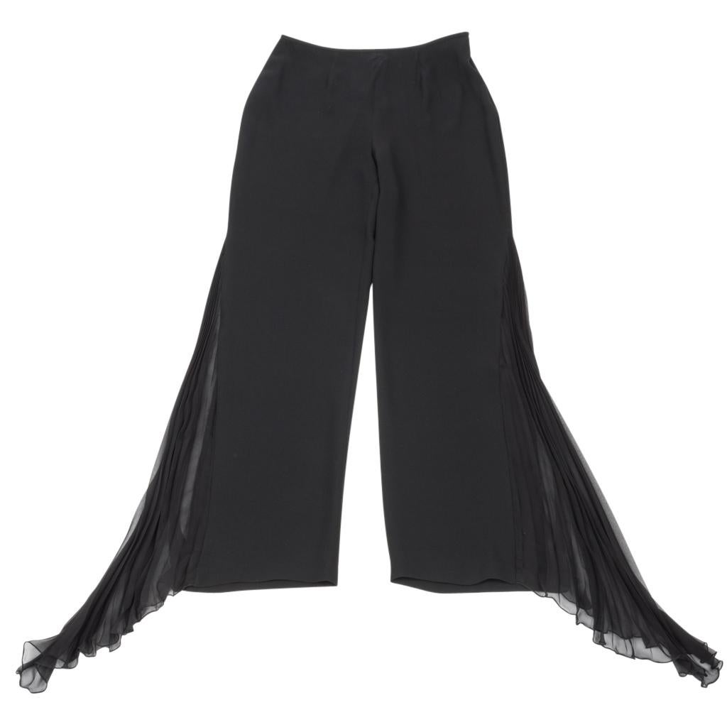 Emanuel Ungaro Stunning Black Dress Jacket Pant Three Piece Evening Set New  8 13