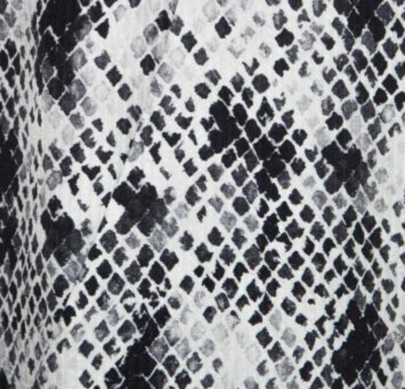 Emanuel Ungaro - Vestito a turni drappeggiato con stampa pitone e dettaglio del collo impreziosito - S in vendita 6